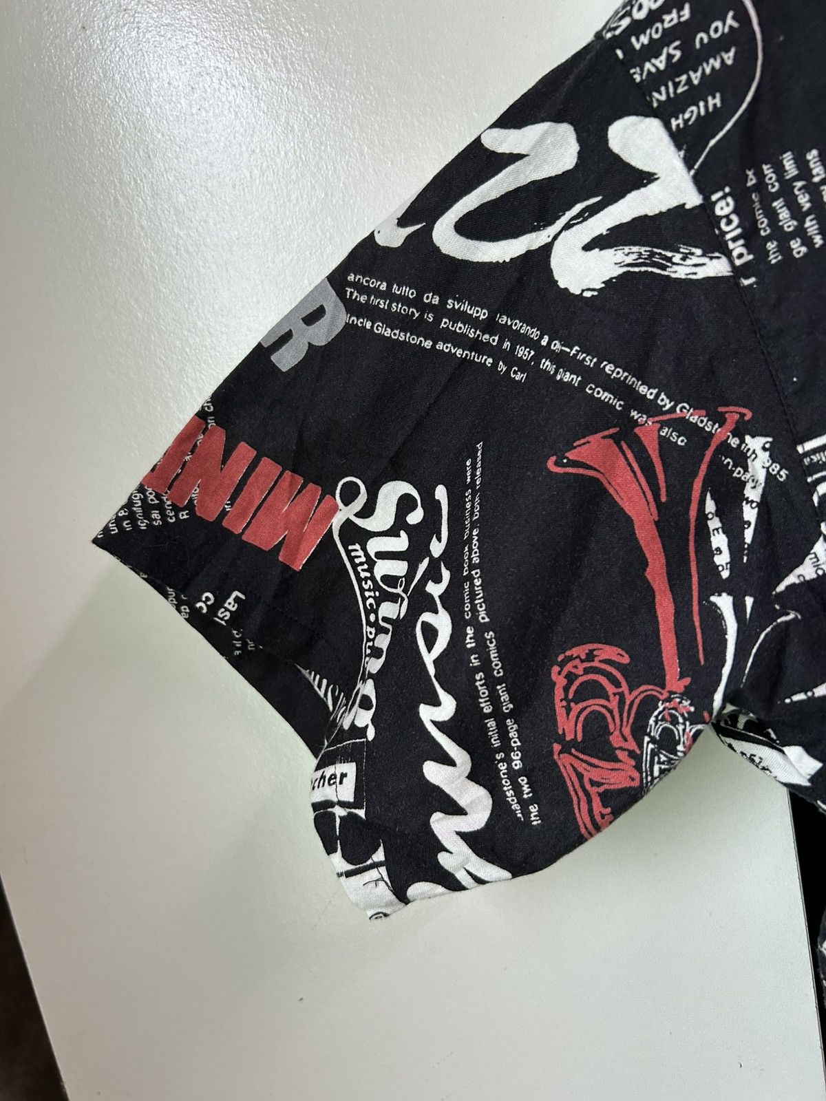 Japanese Brand 90s ASSSA Jazz Motif All Over Print Shirt Size US M / EU 48-50 / 2 - 14 Thumbnail
