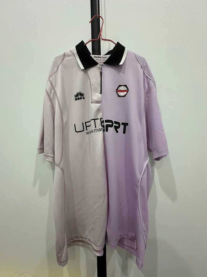 Martine Rose Martine Rose Half zip printed football short sleeved shirt Size US S / EU 44-46 / 1 - 1 Thumbnail