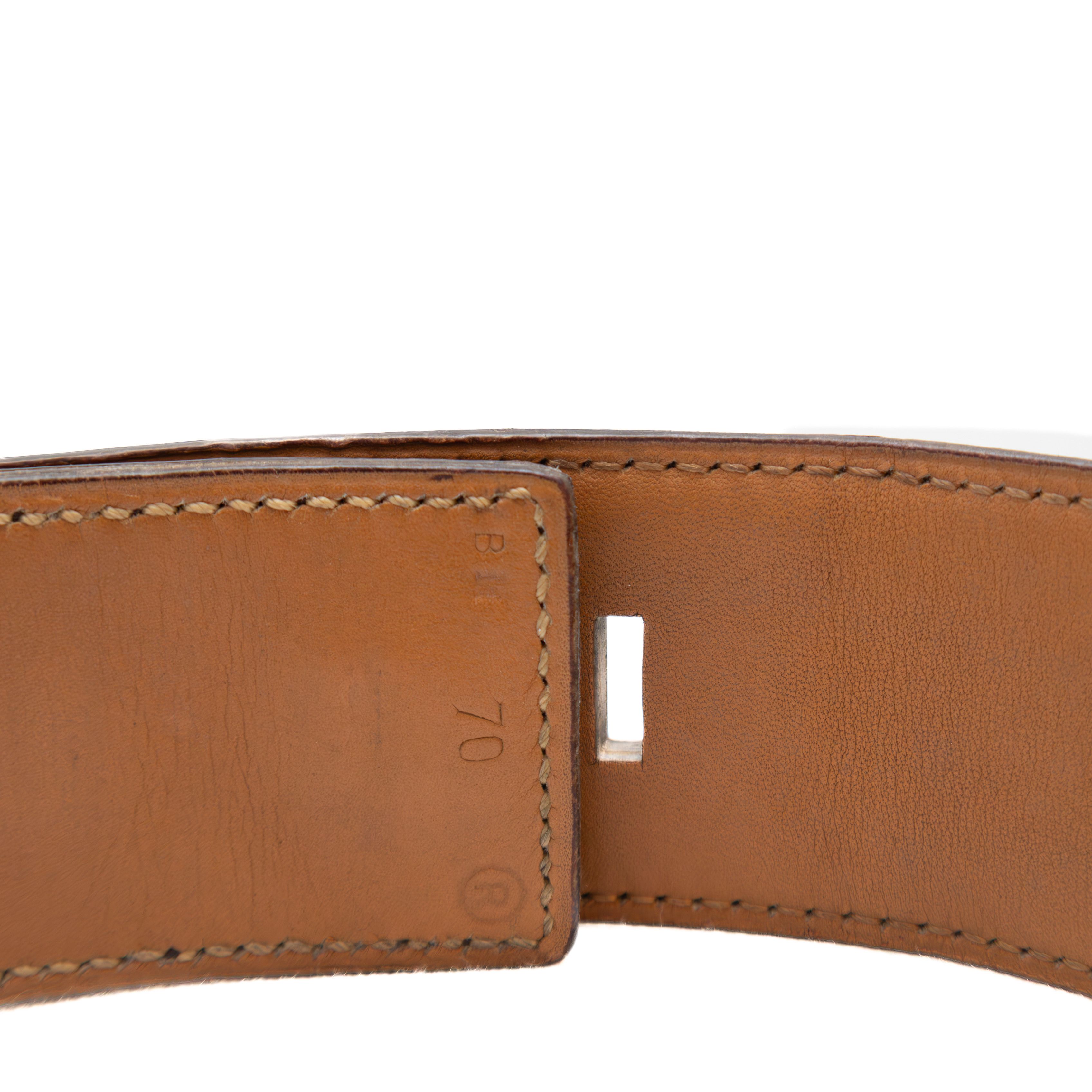 Hermes VTG 9000$ Hermès Collier de Chien Belt Ostrich Leather Size ONE SIZE - 9 Thumbnail