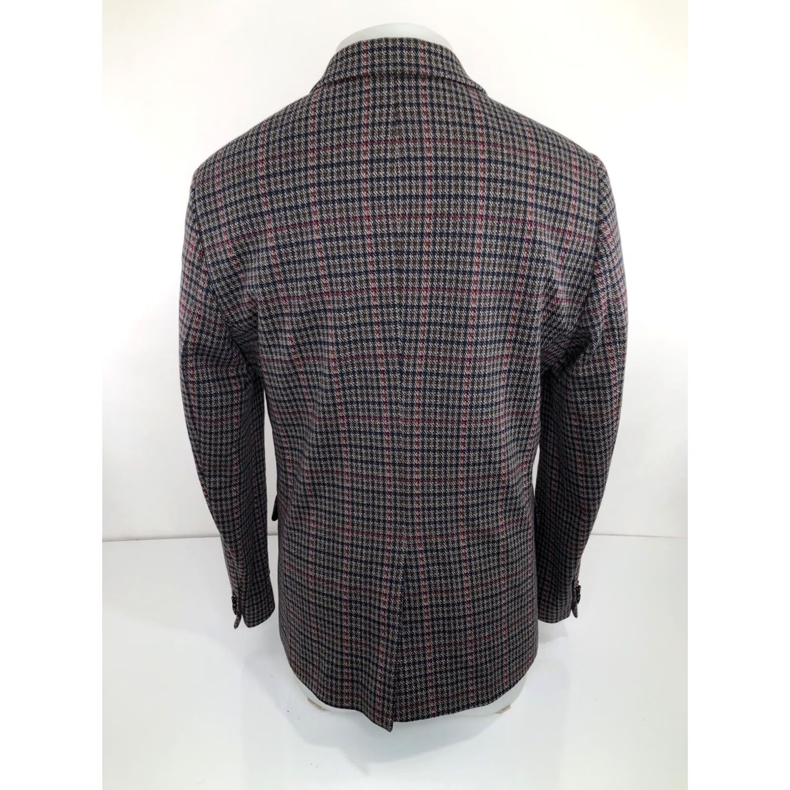 Scotch & Soda SCOTCH & SODA Blazer Mens L Blazer Jacket Brown / Blue / Red 90s B3 EXCELLENT Size 42R - 4 Thumbnail