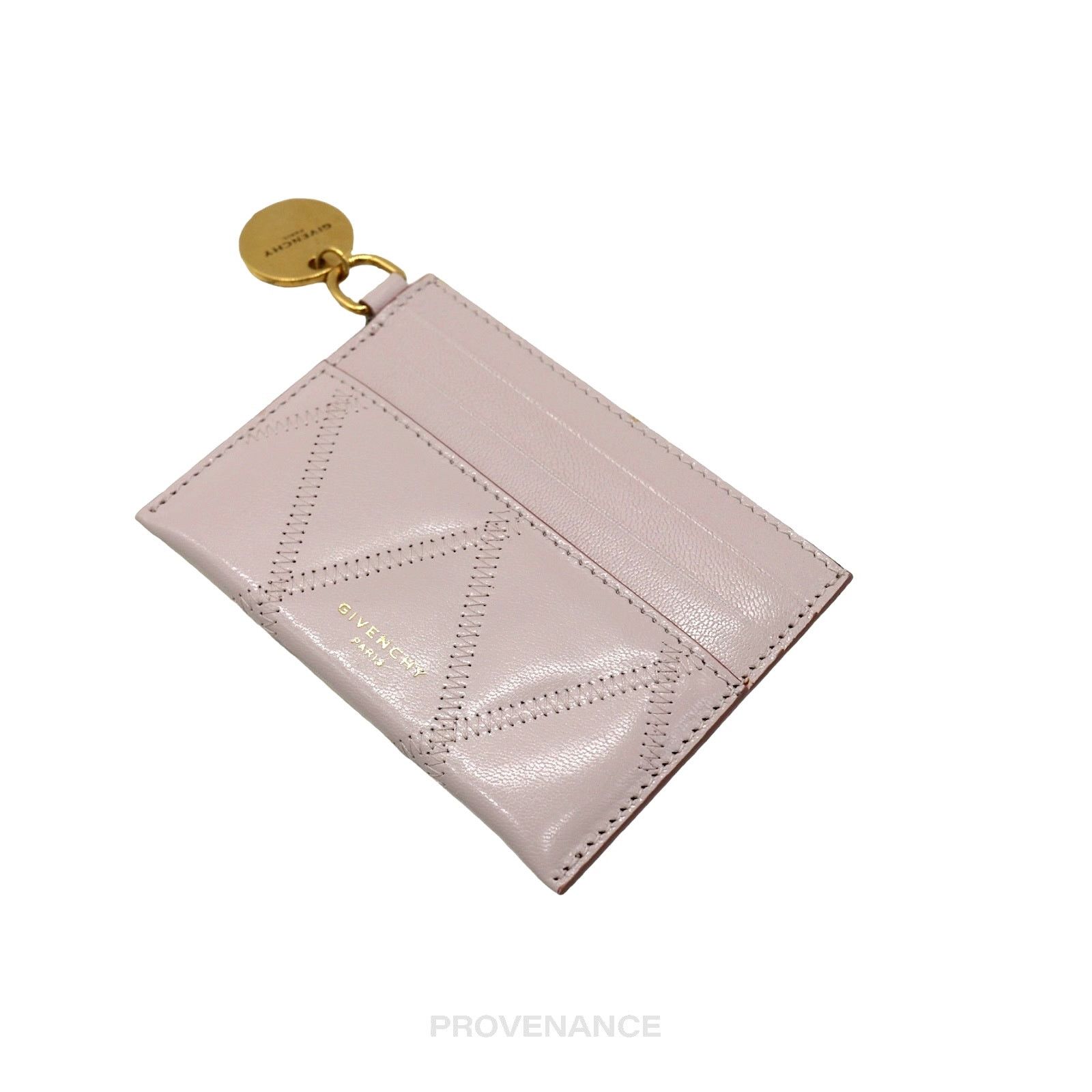 Givenchy 🔴 Givenchy Card Holder Wallet - Quilted Blush Leather Size ONE SIZE - 3 Thumbnail