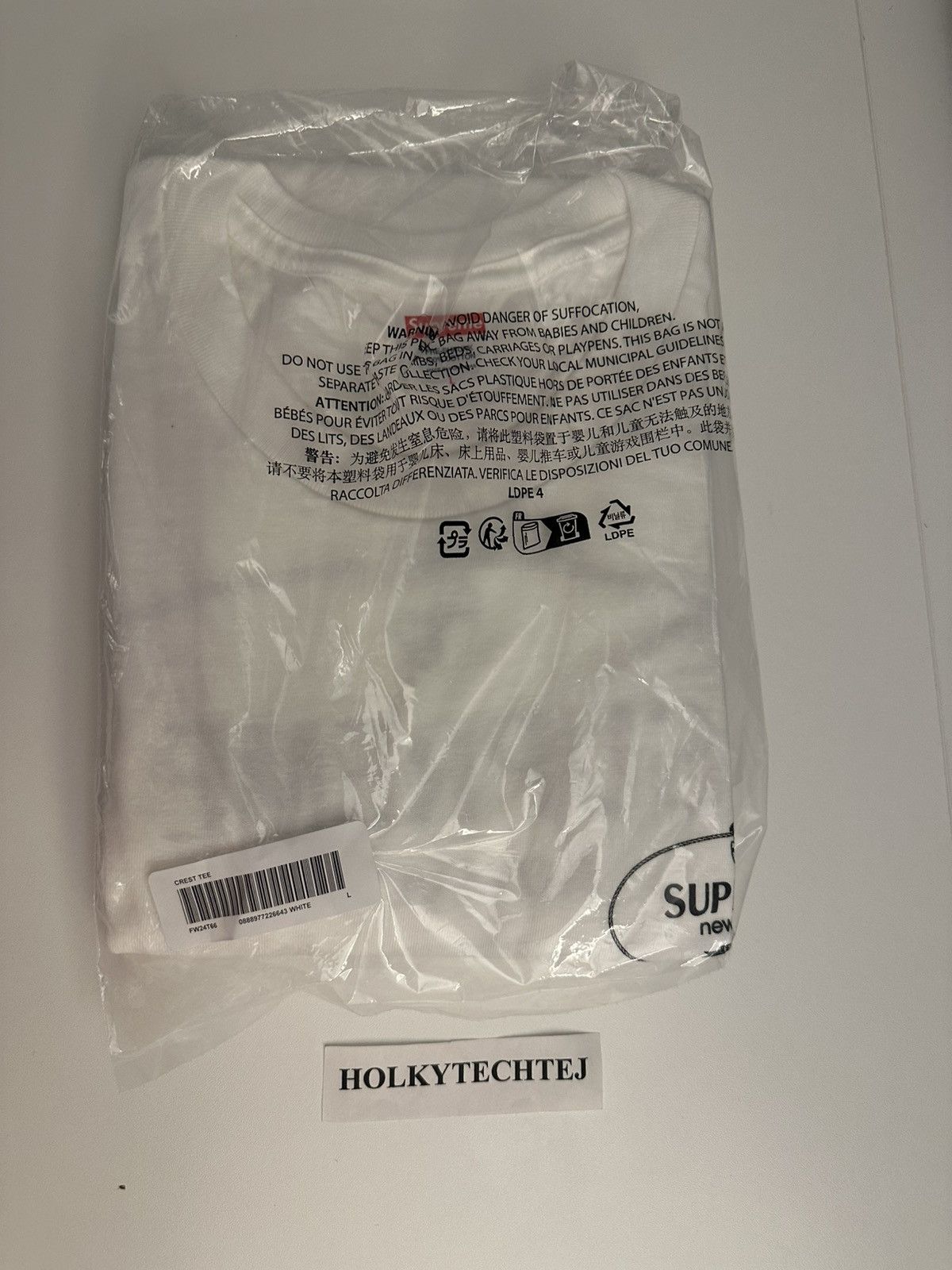 Supreme Supreme Crest Tee Size US L / EU 52-54 / 3 - 3 Thumbnail