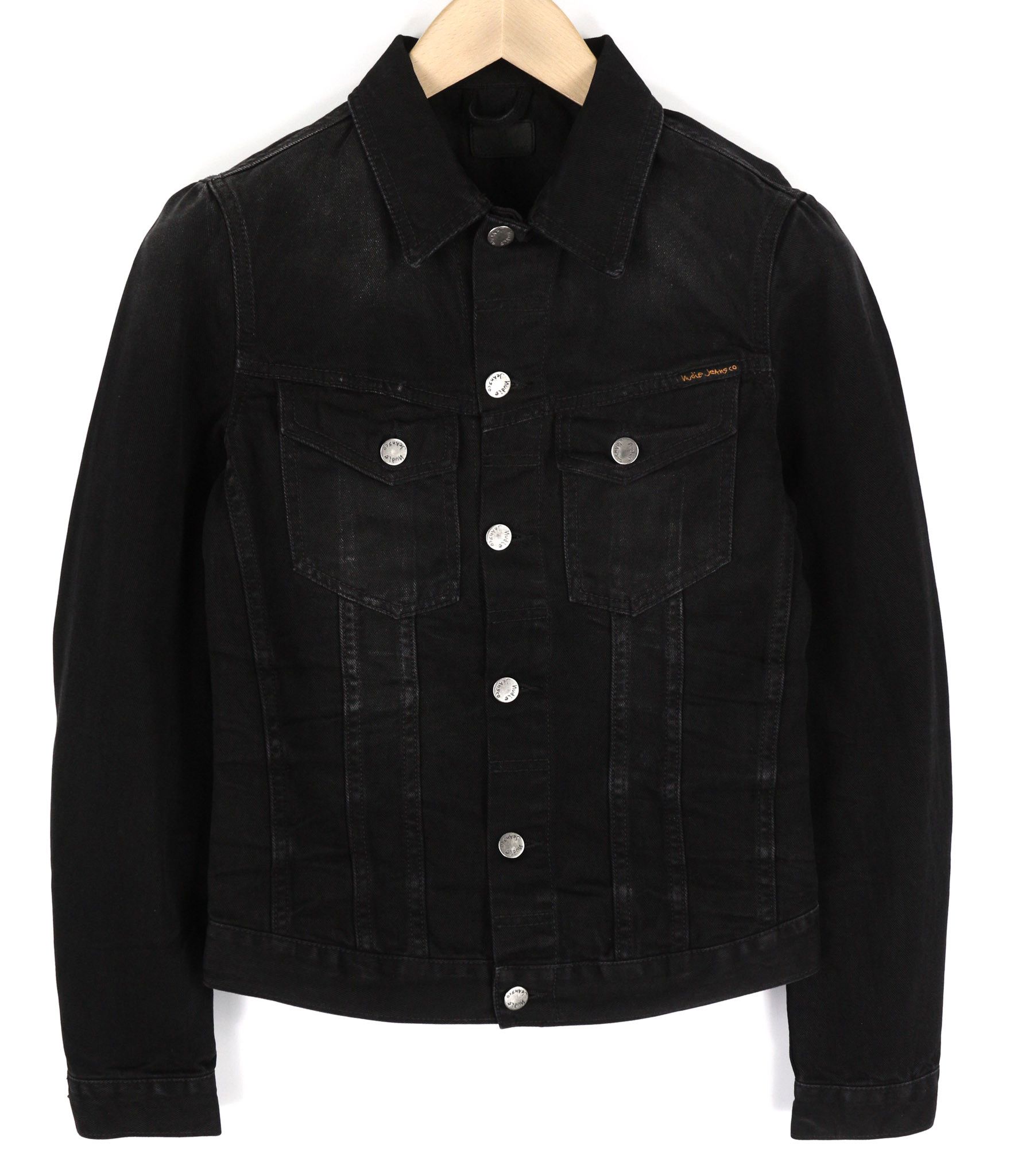 Nudie Jeans BILLY XS Dark Shist Denim Jacket 81057 Size US XS / EU 42 / 0 - 1 Thumbnail