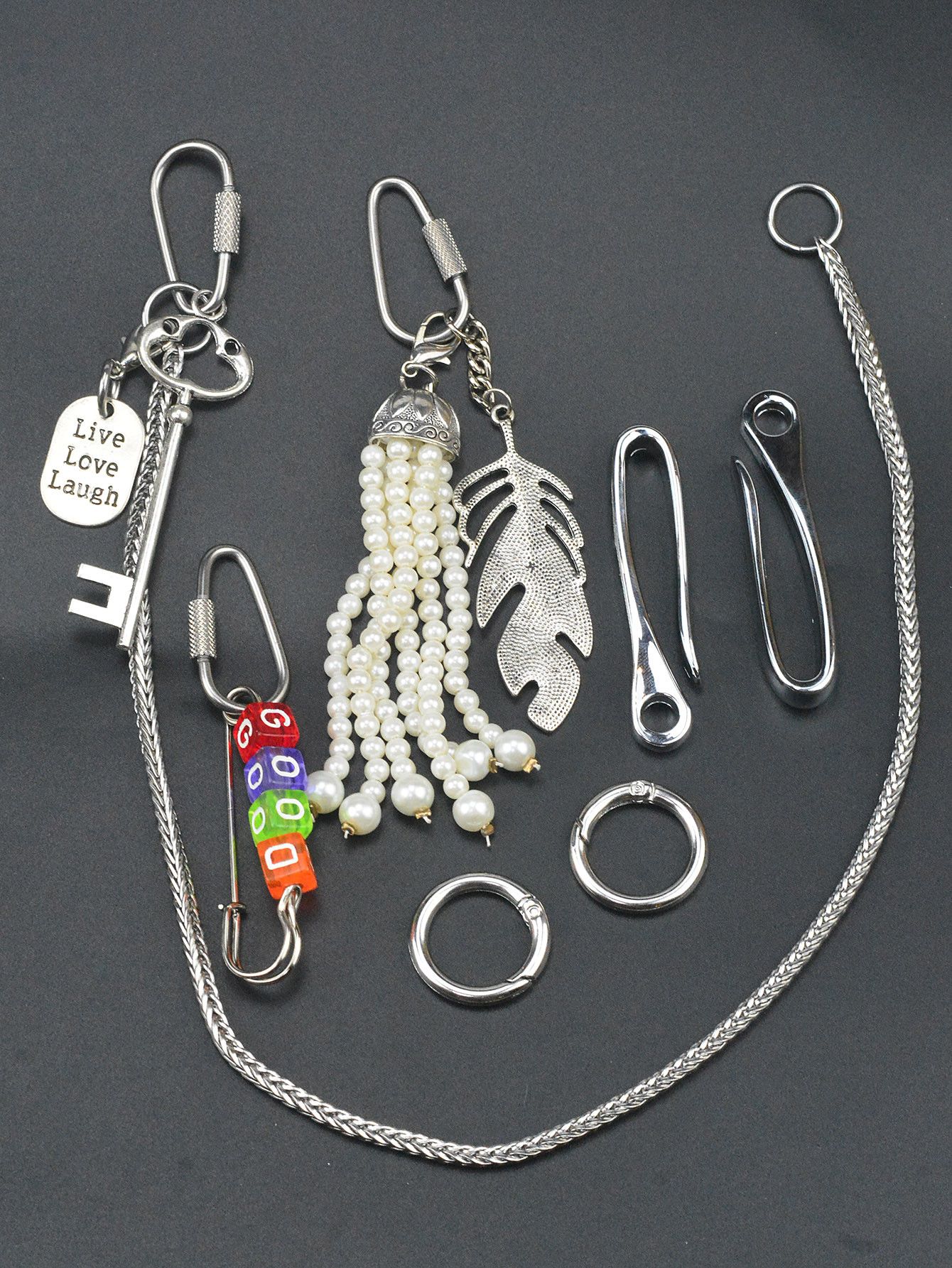 Japanese Brand × Jewelry 27-Inch Double-Layer Foxtail Pants Chain 4mm Stainless Steel Size ONE SIZE - 2 Thumbnail