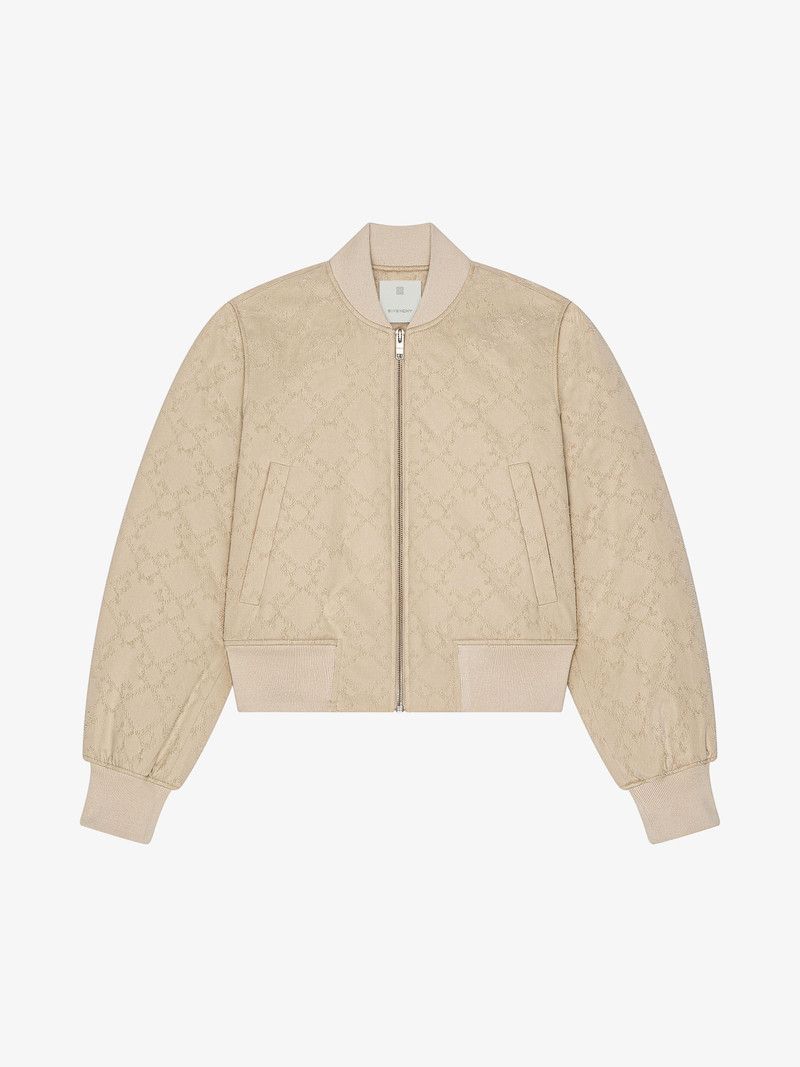 Givenchy o1w1db10326 Light Varsity Jacket in Beige Size S / US 4 / IT 40 - 1 Thumbnail