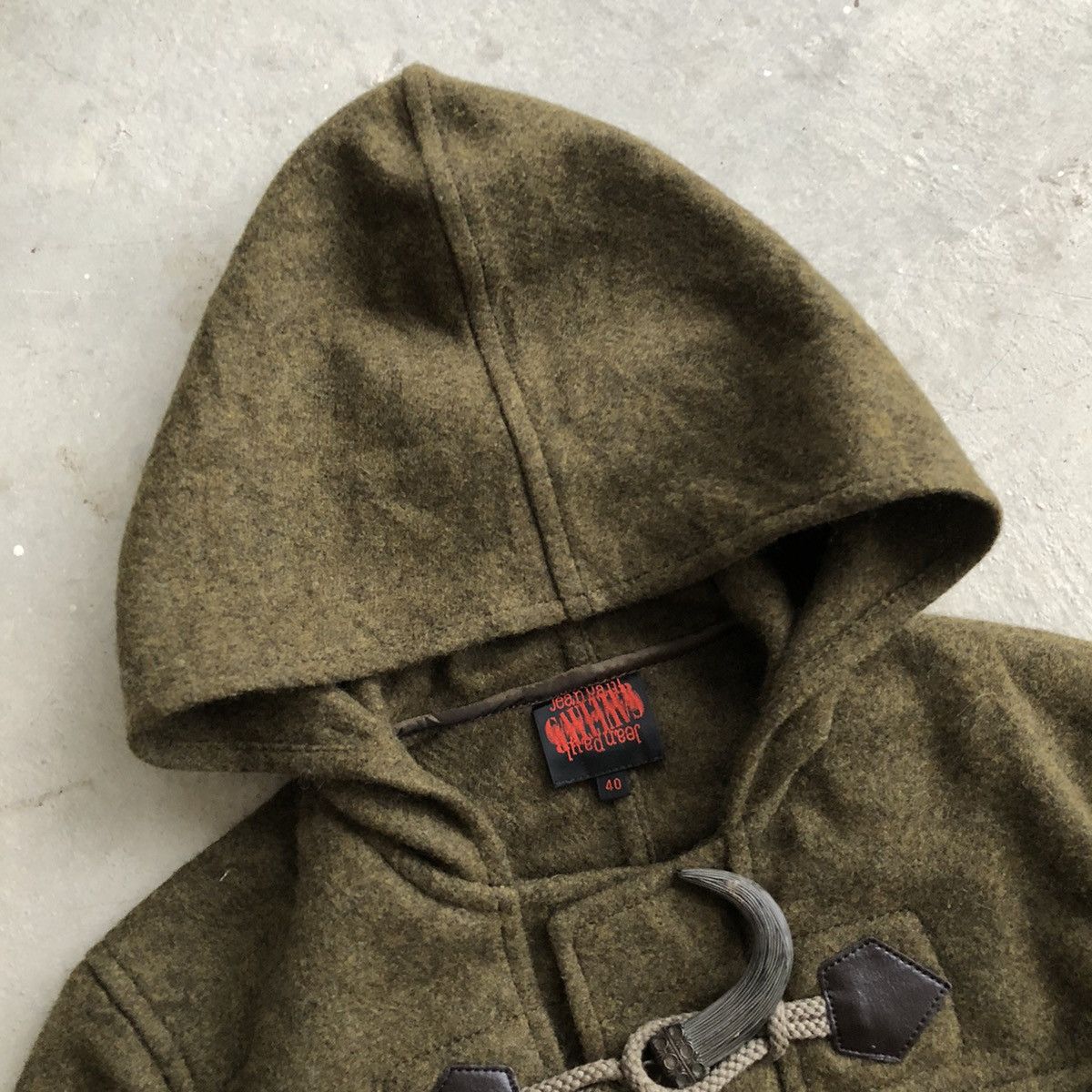 Jean Paul Gaultier JEAN PAUL GAULTIER Very Rare Design Long Wool Duffle Coat Size US XXS / EU 40 - 13 Thumbnail