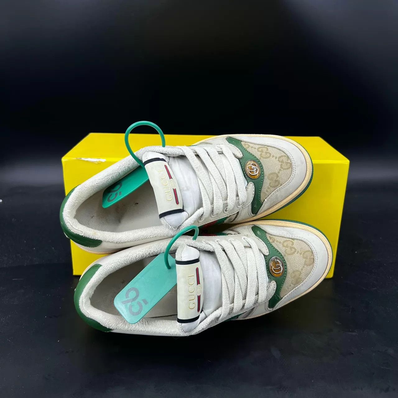 Gucci Gucci dirty gray green sneakers size 36 original Size US 5.5 / IT 35.5 - 3 Thumbnail