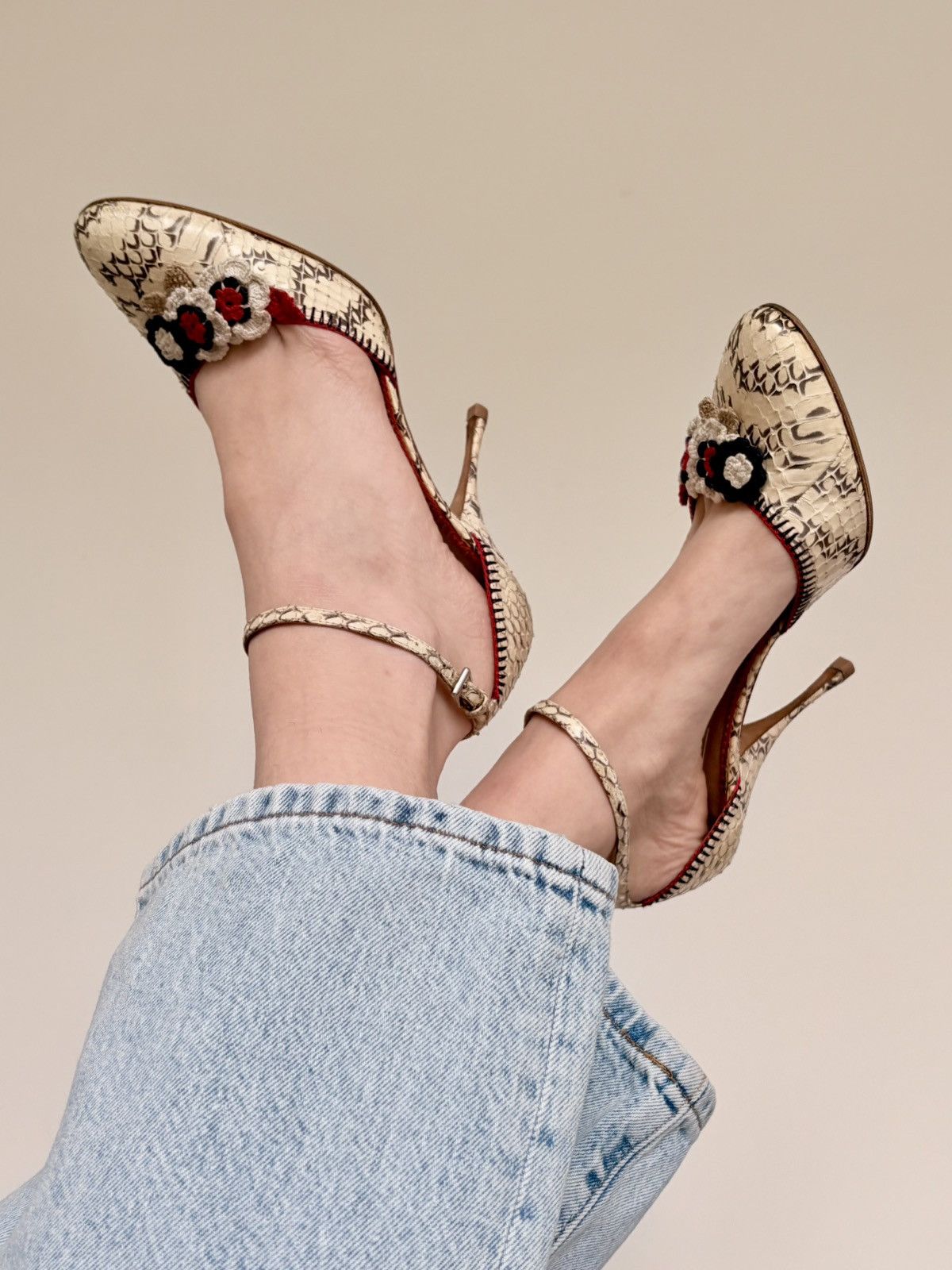 Prada - Deserto Quilted Leather Strap Mule, 65mm