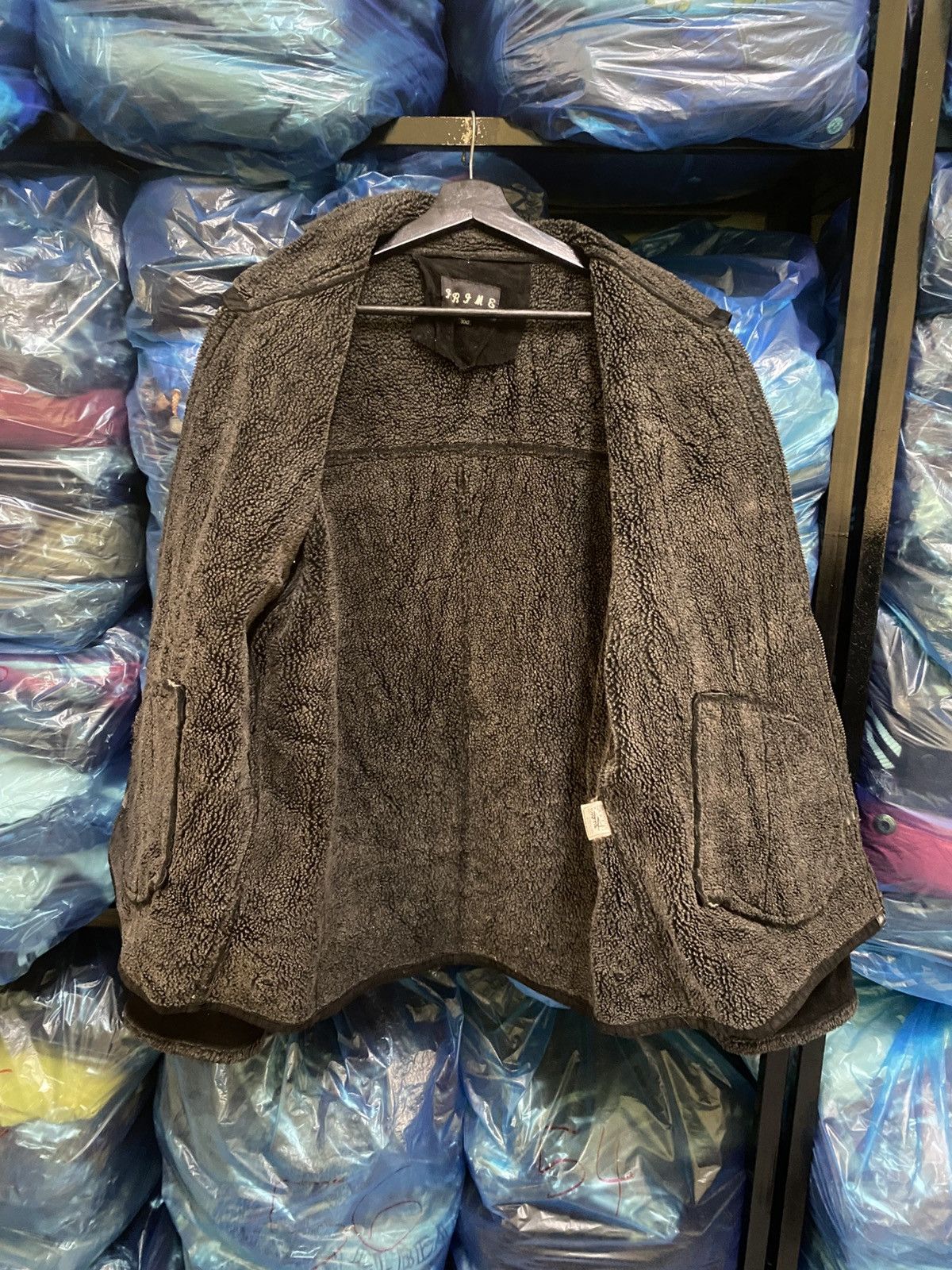 Other Vintage PRIME Black Suede Shearling-Style Jacket Made Korea Size US M / EU 48-50 / 2 - 5 Thumbnail