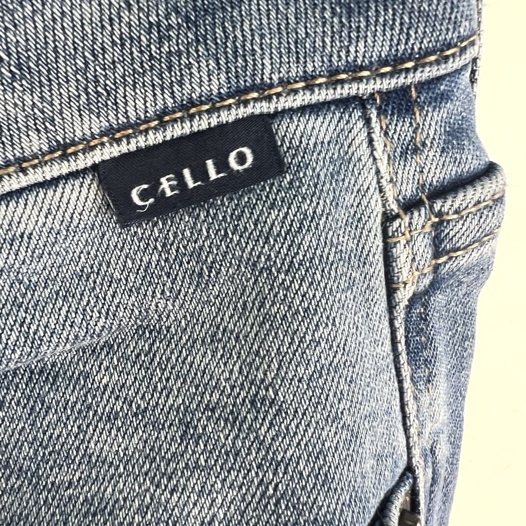 Denime CELLO Jeans Slim Boyfriend Straight Denim Size 5 Adult 30x33 Blue 5-Pocket Zipper Button 80s 90s Grunge Womens Size 27" / US 4 / IT 40 - 5 Thumbnail
