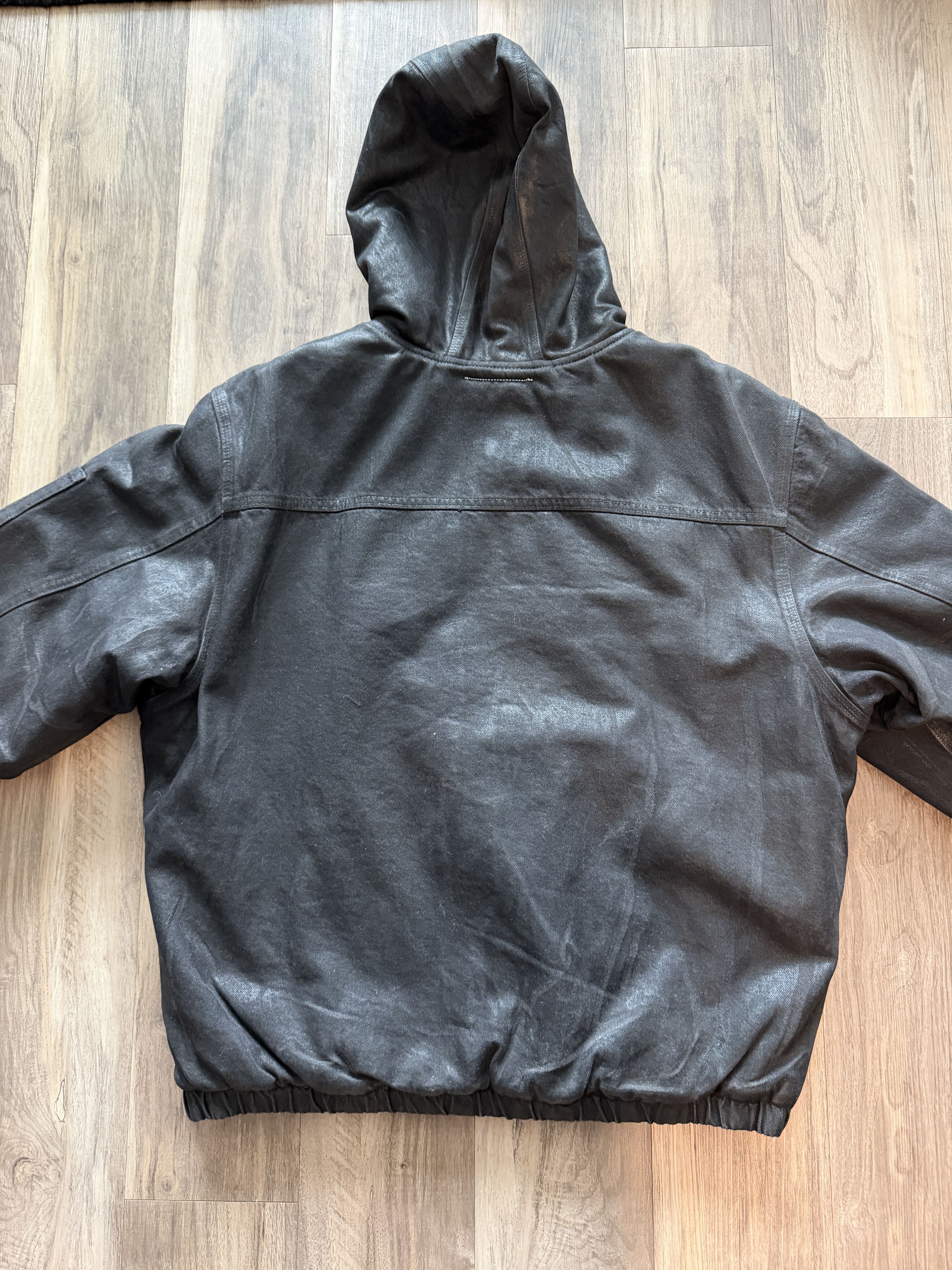 Maison Margiela × Supreme MM6 Supreme Foil Hooded Work Jacket Black Size US L / EU 52-54 / 3 - 2 Thumbnail