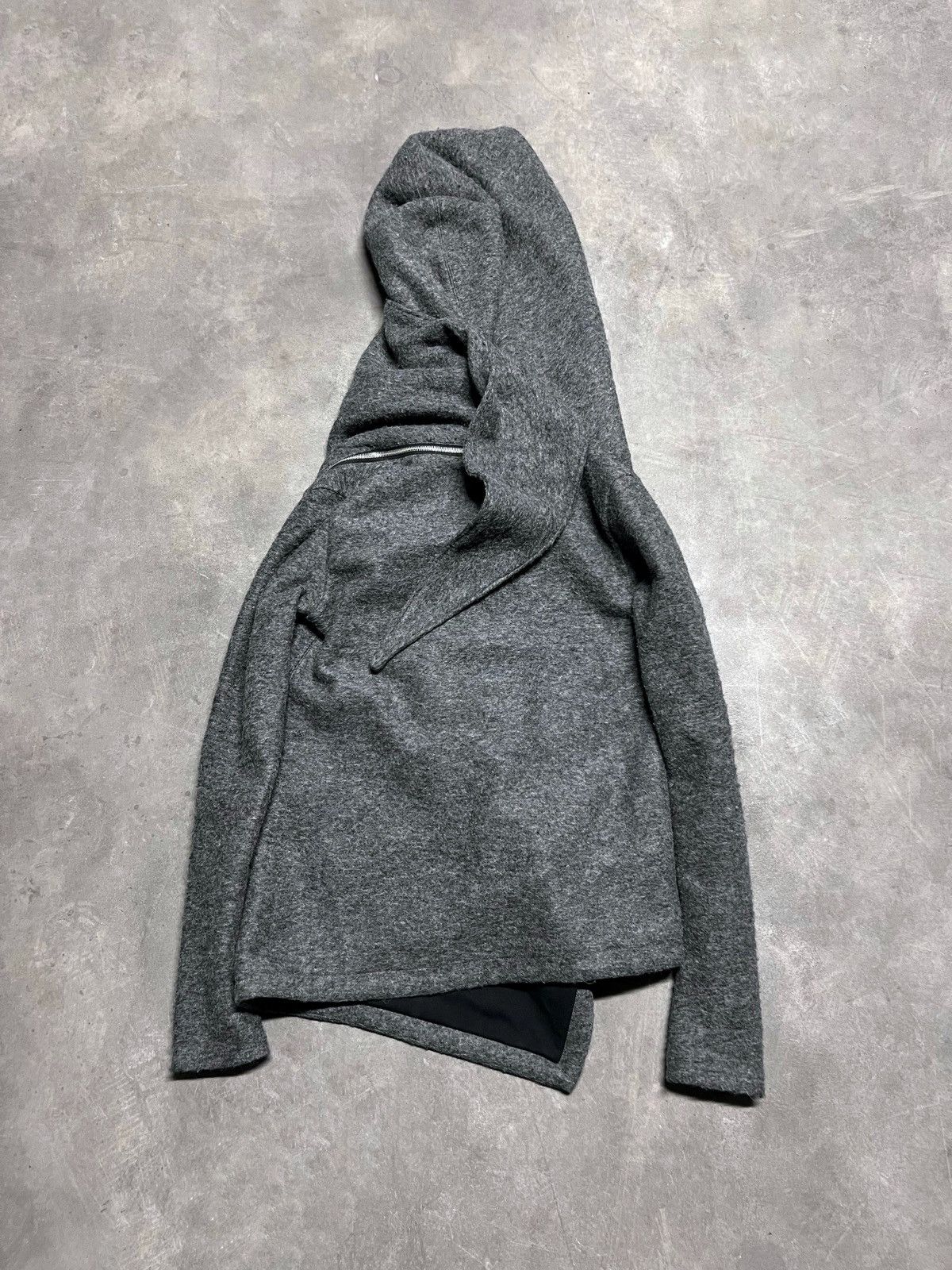 Rick Owens Italian Thumb Hole Asymmetrical Zip Japanese Rick Jacket Size M / US 6-8 / IT 42-44 - 6 Thumbnail