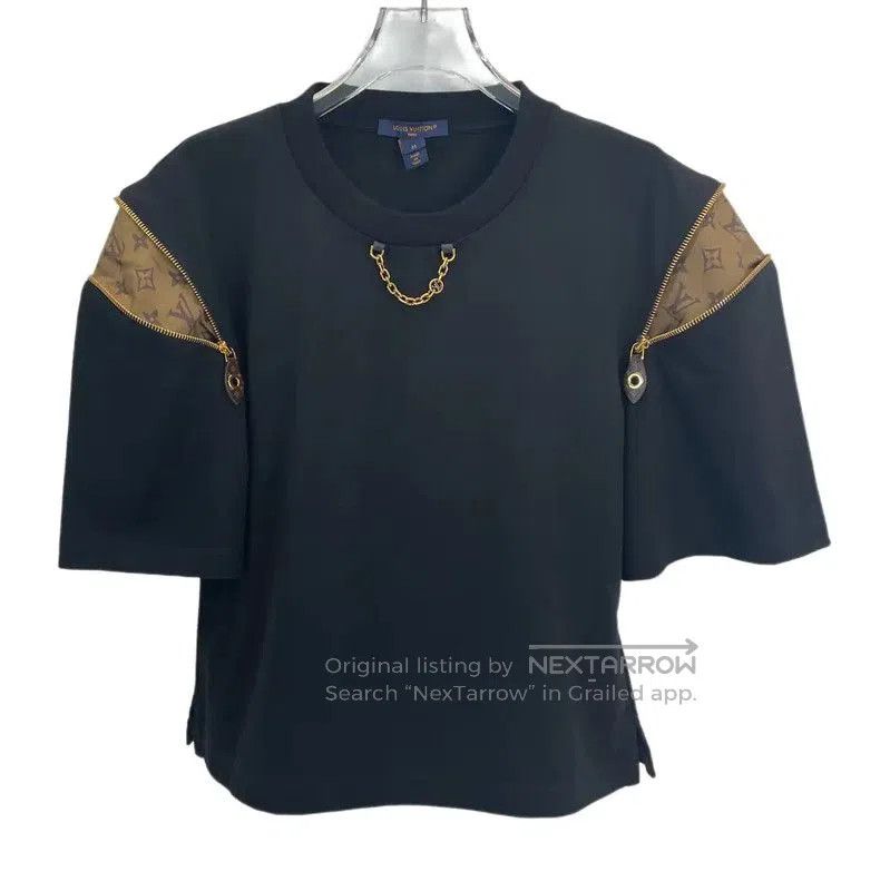 Louis Vuitton Louis Vuitton Black Summer Cotton Short Sleeve Tee . Size M / US 6-8 / IT 42-44 - 1 Thumbnail