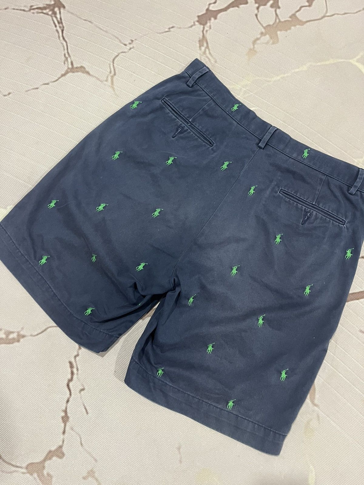 Polo Ralph Lauren Polo Ralph Lauren All Over Pony Shorts Navy 32 Rare Size US 32 / EU 48 - 8 Thumbnail