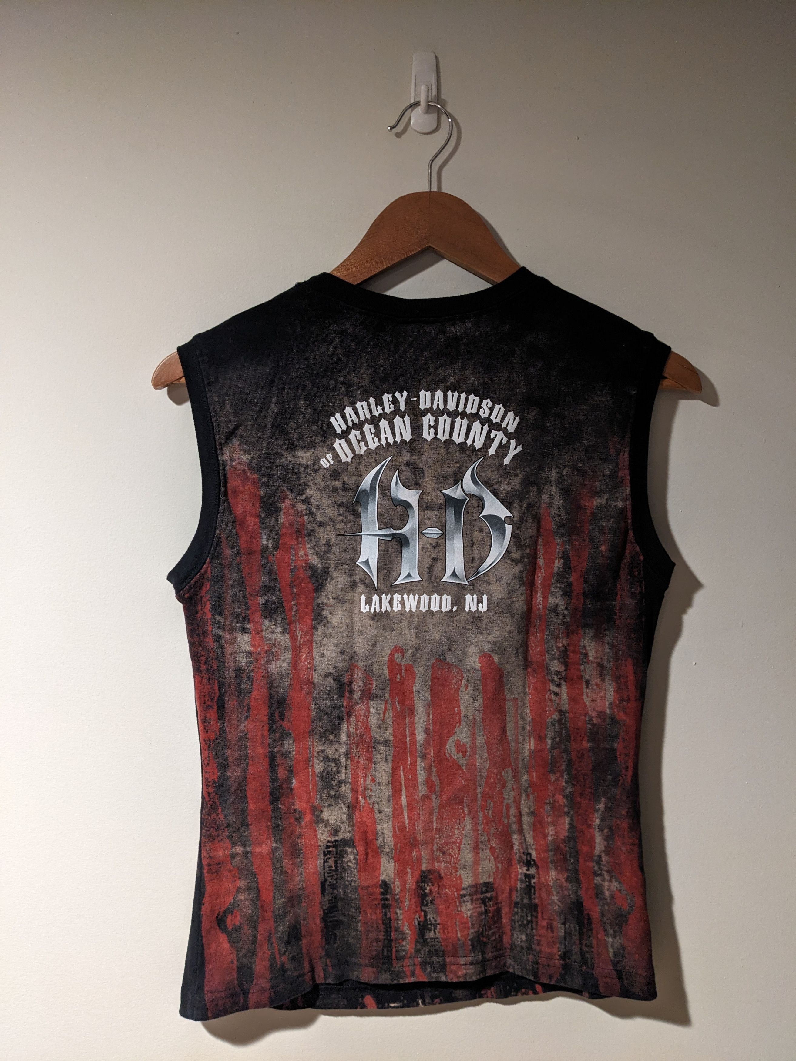 Harley Davidson × Vintage Vintage 2005 Harley Davidson Statue of Liberty Sleeveless Size XL / US 12-14 / IT 48-50 - 4 Thumbnail