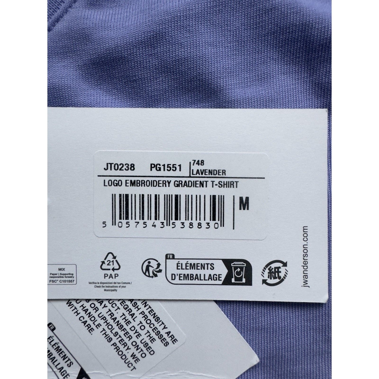 JW Anderson JW Anderson LOGO EMBROIDERY GRADIENT T-SHIRT Size US M / EU 48-50 / 2 - 4 Thumbnail