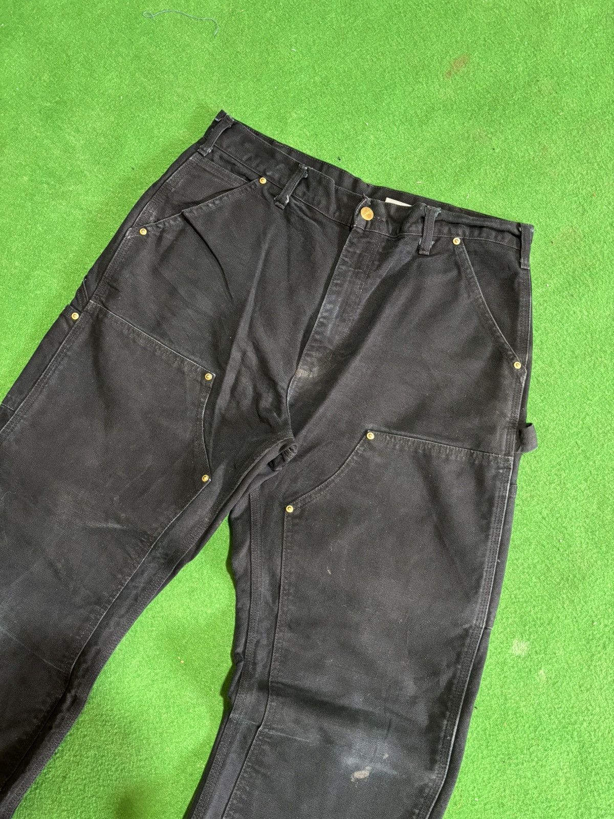 Other CARHARTT RARE BLACK DOUBLLE KNEE (MADE IN USA ) Size US 34 / EU 50 - 1 Thumbnail