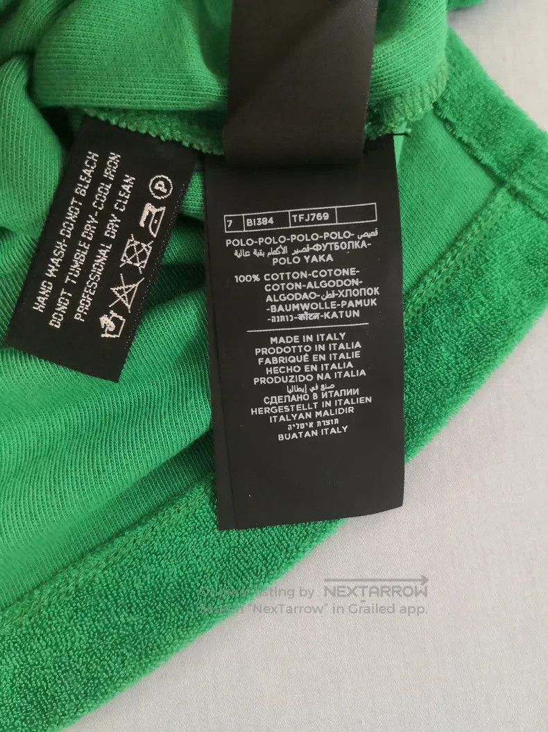 Tom Ford Tom Ford Short-sleeve polo shirt, classic green, towel fle Size US M / EU 48-50 / 2 - 5 Thumbnail