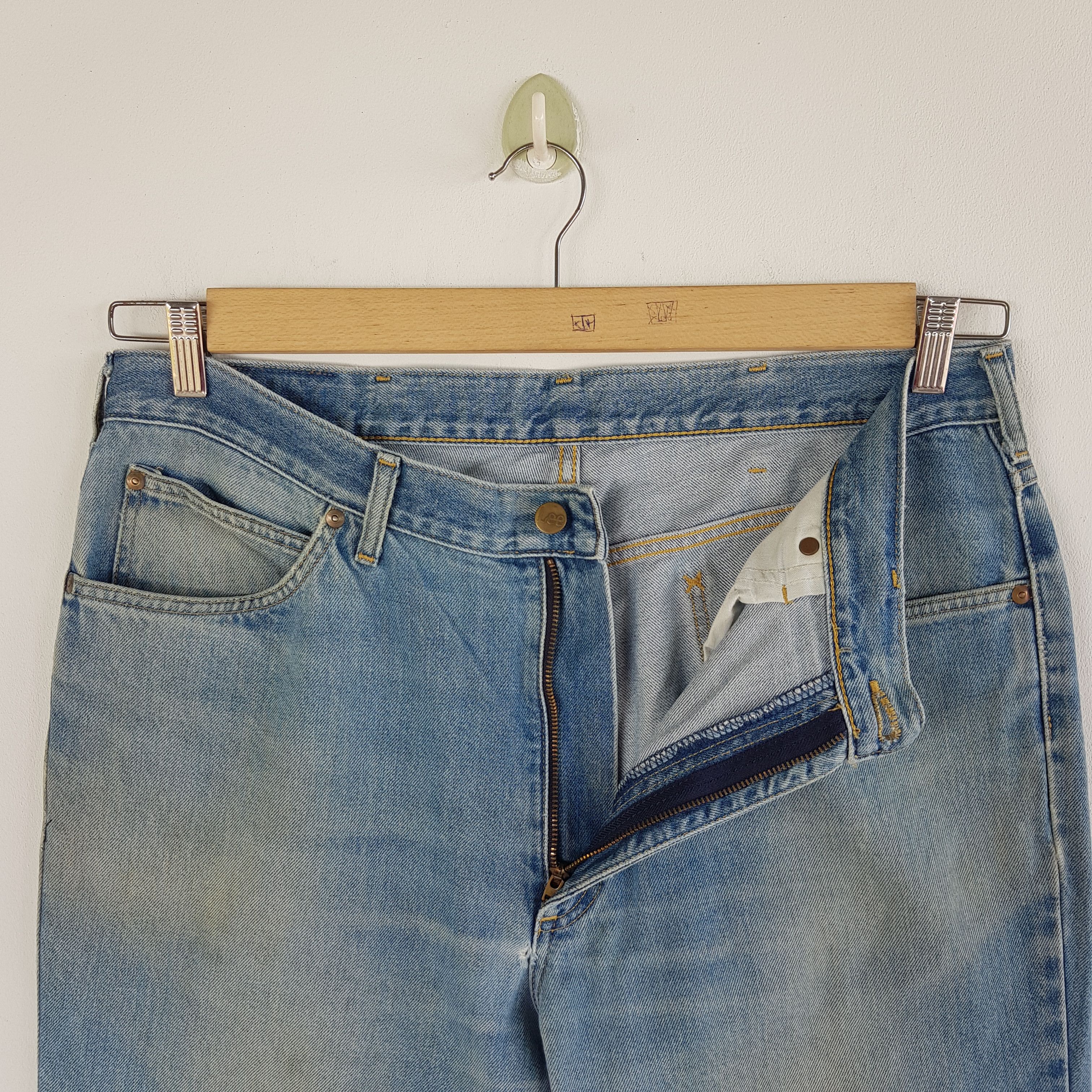 Lee Vintage 90s Lee Light Wash Jeans Lee Sanforized Denim Pants Size US 36 / EU 52 - 5 Thumbnail