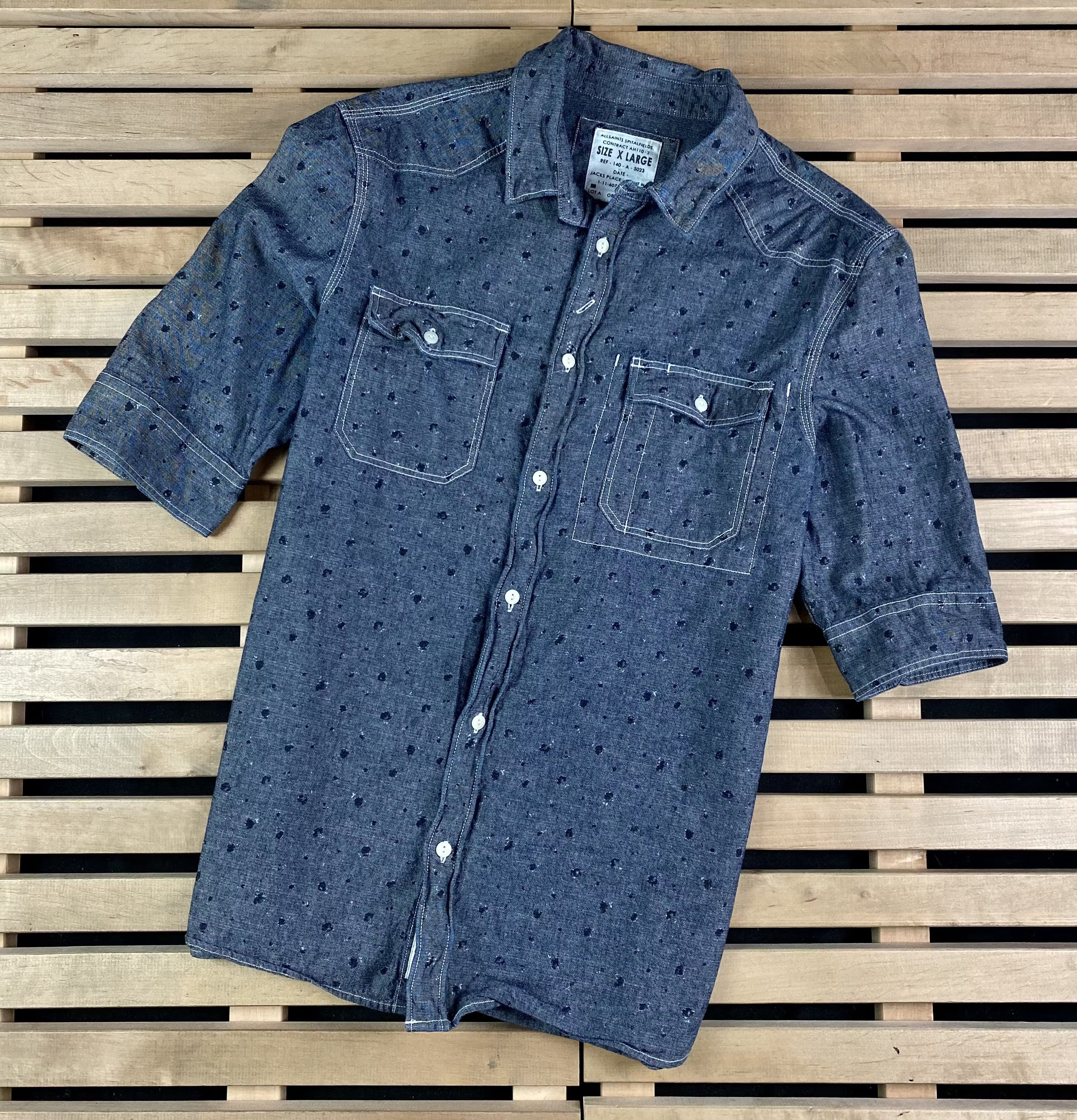 Allsaints Mens Shirt Allsaints Size XL Size US XL / EU 56 / 4 - 1 Thumbnail