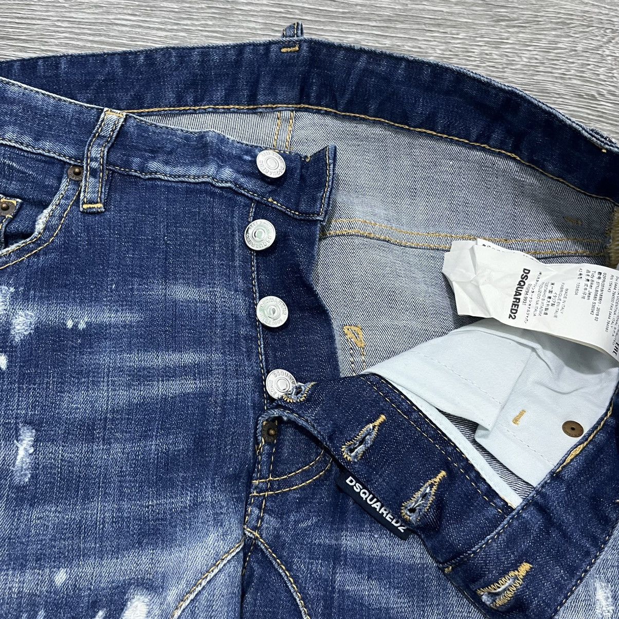 Dsquared2 VINTAGE Dsquared2 Distressed Ripped Denim Pant Stretch Size US 31 - 10 Thumbnail