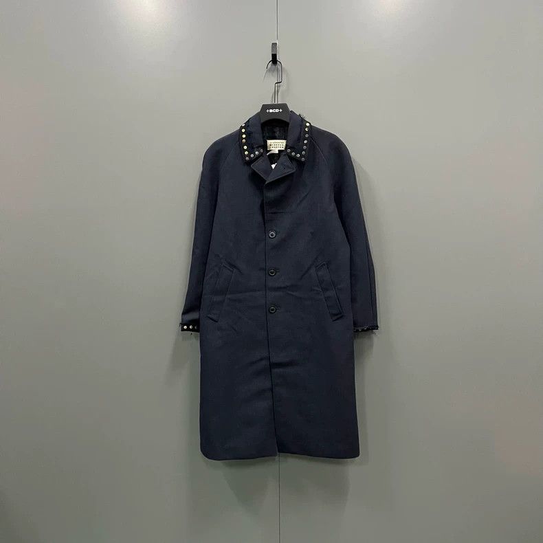 Maison Margiela Maison Margiela Navy blue coat 2501-Nextarrow Size US S / EU 44-46 / 1 - 1 Thumbnail
