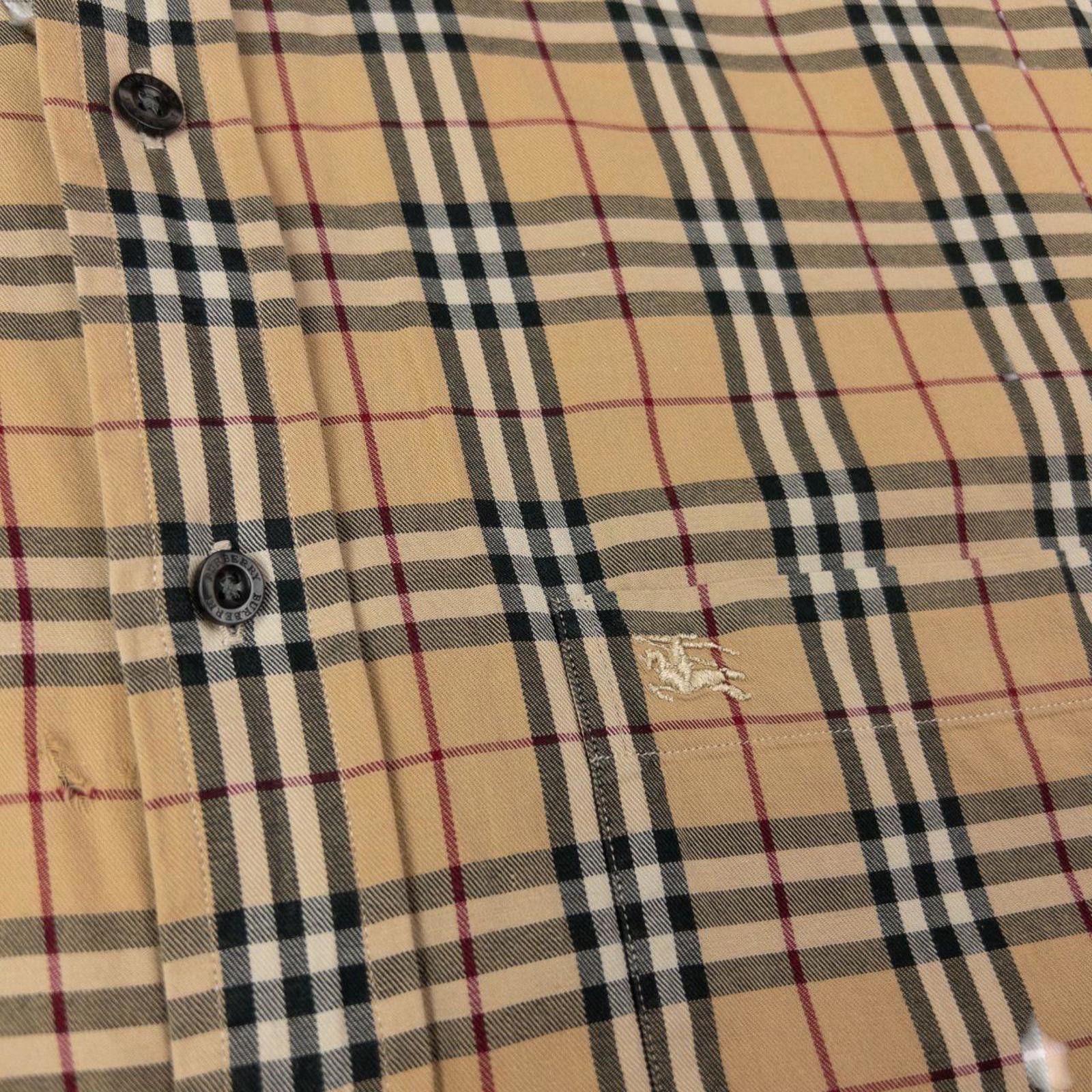 Burberry Vintage Burberry Nova Check Short Sleeve Button Up Shirt XL Size US XXS / EU 40 - 5 Thumbnail