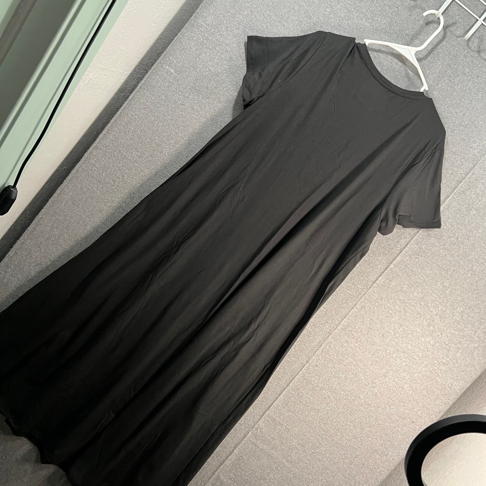 Other Cuddl Duds Flexwear Short-Sleeve Maxi Dress Black Size 1X Size XL / US 12-14 / IT 48-50 - 2 Thumbnail