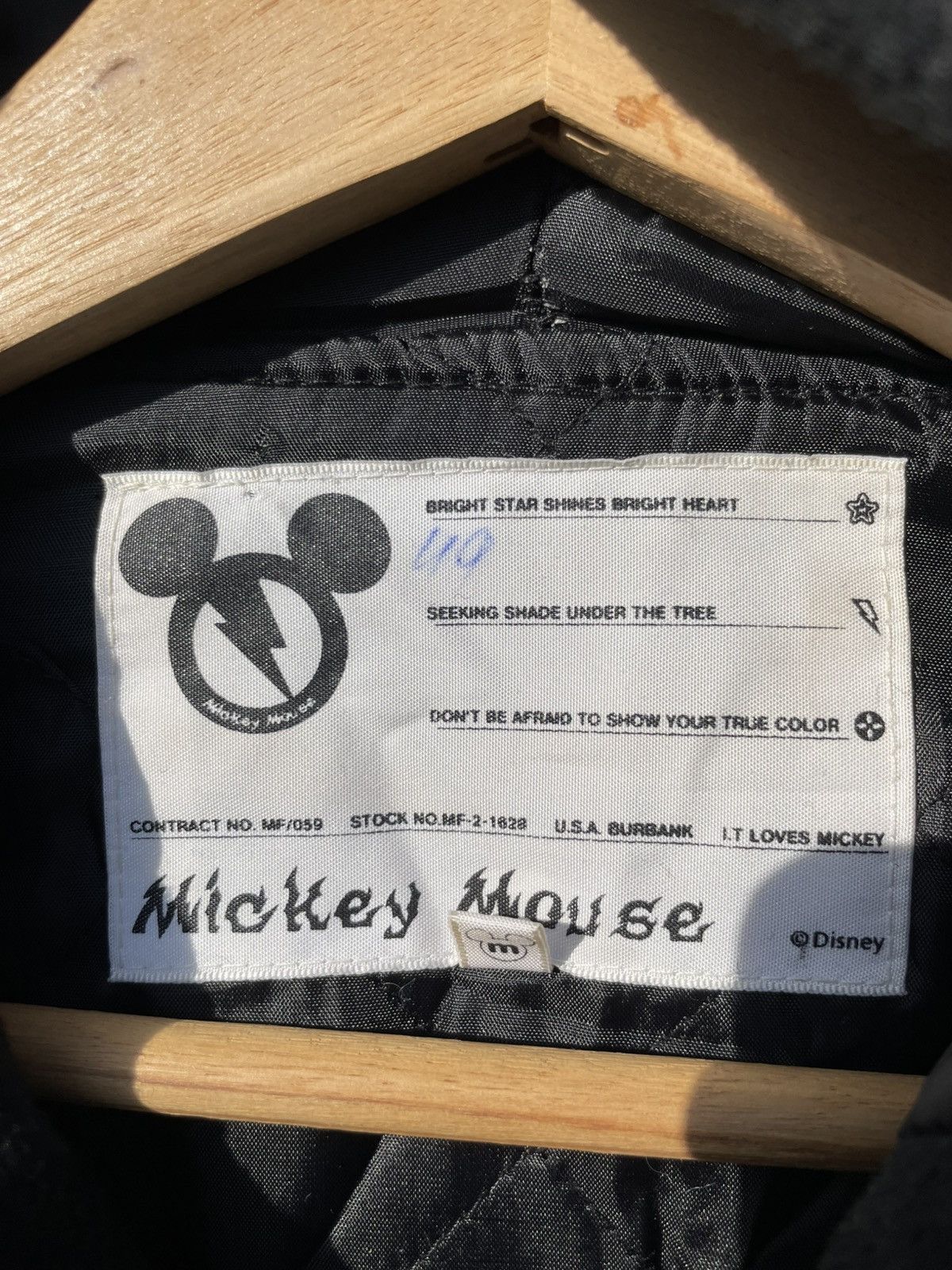 Disney RARE🔥 Walt Disney Mickey Mouse Varsity Leather Sleeve Size US M / EU 48-50 / 2 - 6 Thumbnail