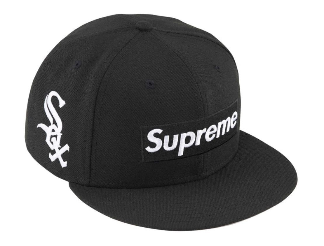 Supreme Supreme MLB Teams Chicago Box Logo New Era Fitted Cap | Grailed