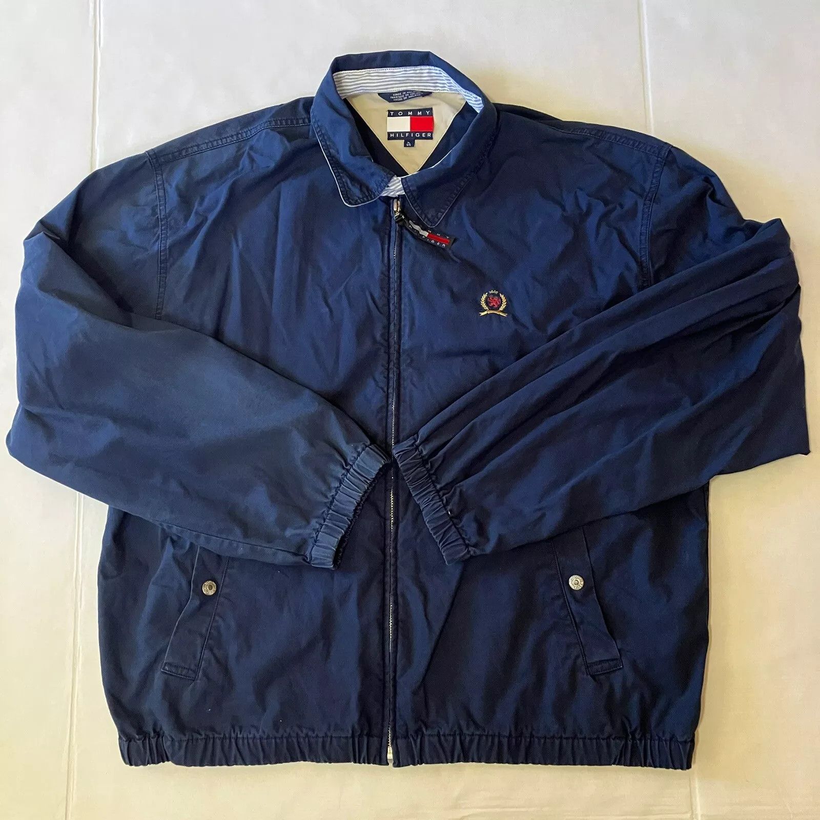 Tommy Hilfiger Levi’s Vintage Black Denim Jacket Size L Full Zip Collared Size US L / EU 52-54 / 3 - 1 Thumbnail