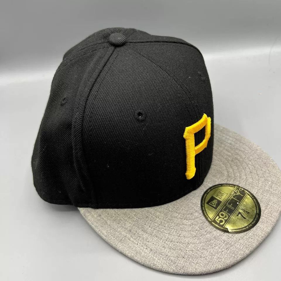 New Era Pittsburgh Pirates Hat Men 7 3/4 59Fifty New Era Fitted Cap Size ONE SIZE - 3 Thumbnail