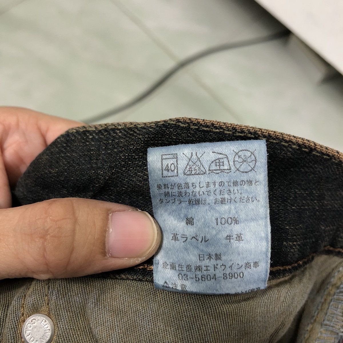 Japanese Brand 🔥90’s Vintage Distressed Denim Jeans Edwin 503 Regular Punk Size US 37 - 17 Thumbnail