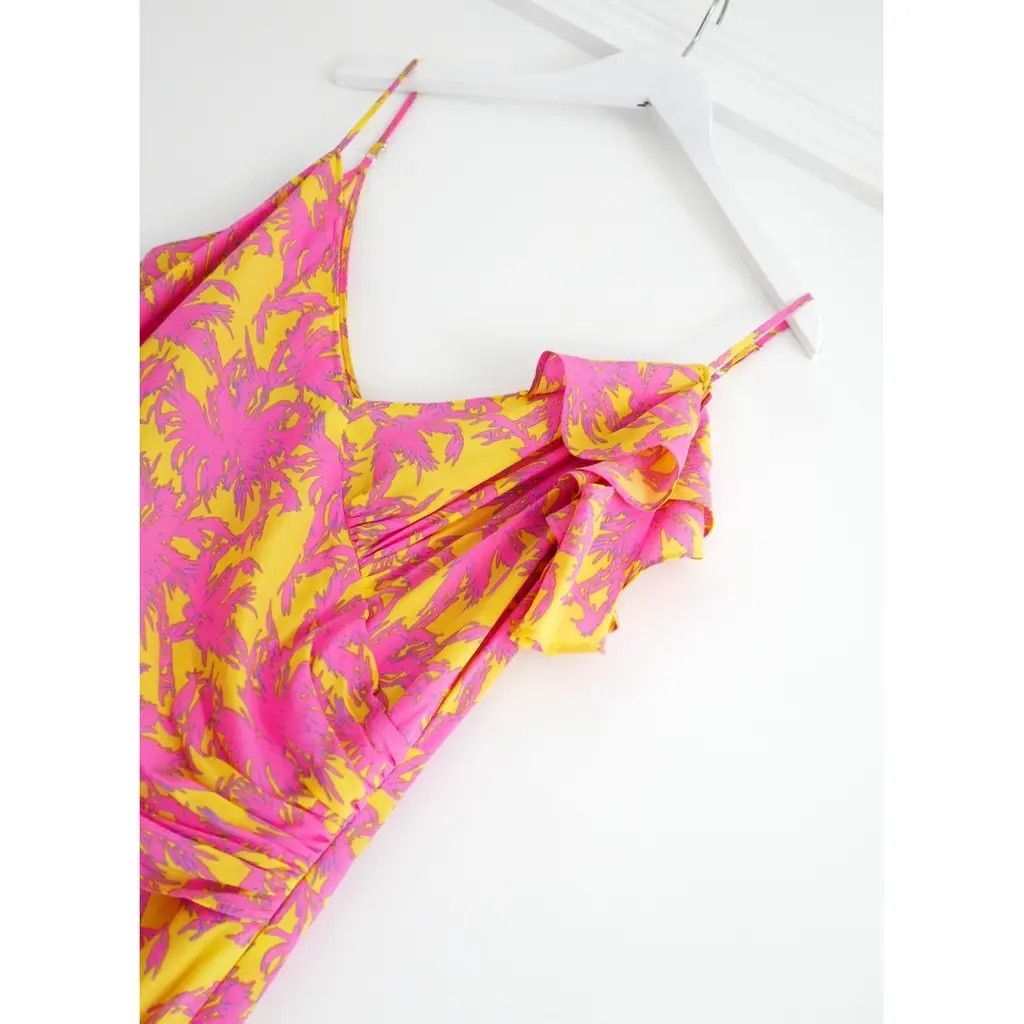 Diane von Furstenberg Diane Von Furstenberg Irene Palm Print Dress Size S / US 4 / IT 40 - 5 Thumbnail