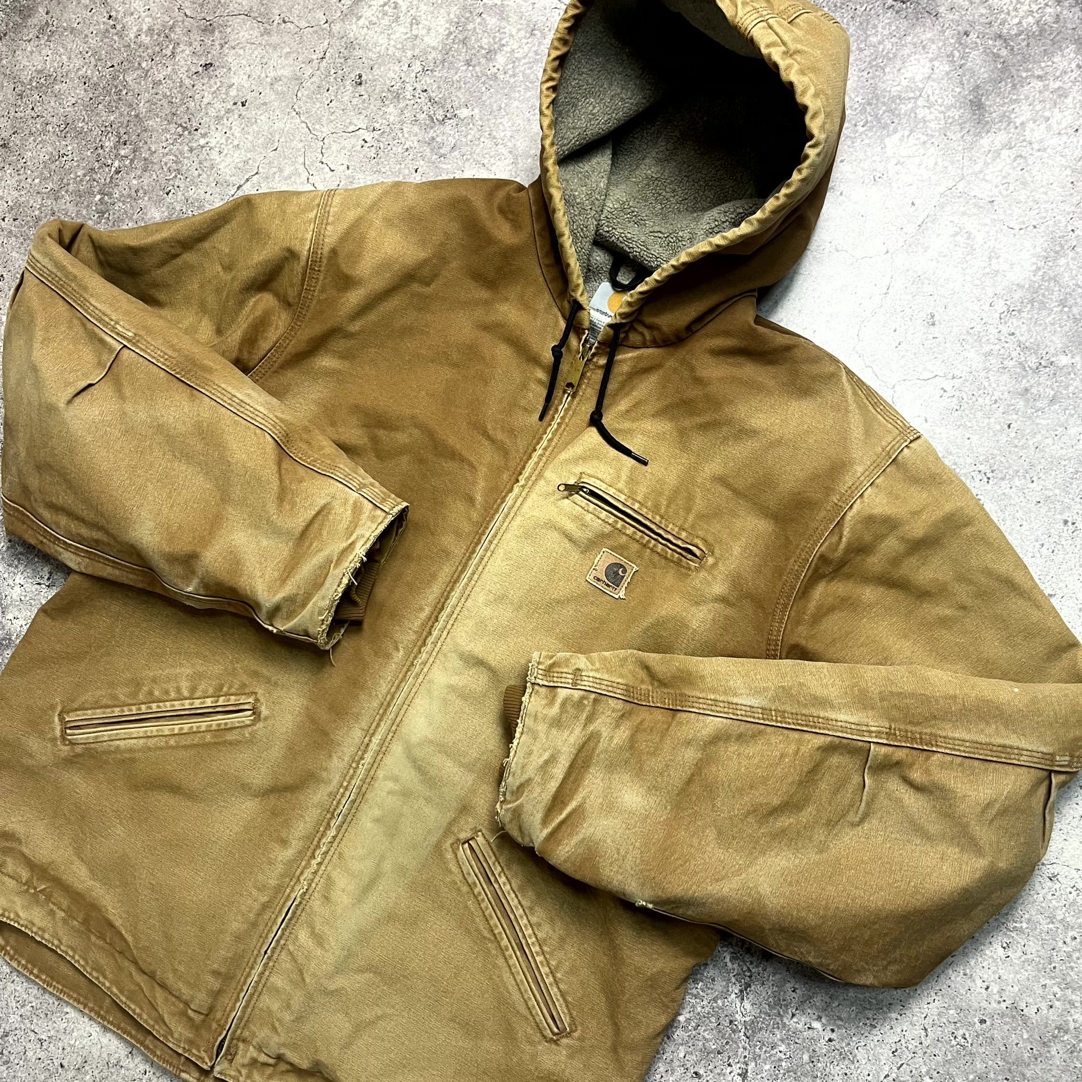 Vintage Carhartt Active Sandstone Sherpa Jacket Size XL
