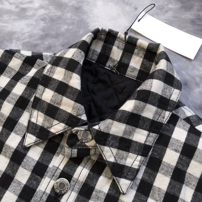 Helmut Lang HELMUT LANG Plaid shirt with fringed jacket Size US L / EU 52-54 / 3 - 2 Thumbnail