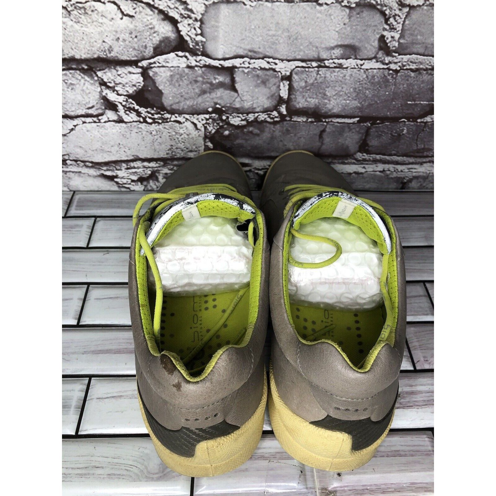 Ecco Ecco Biom Hybrid Gray Yak Leather Green Golf Shoes Spikeless Size US 10 / EU 43 - 15 Thumbnail