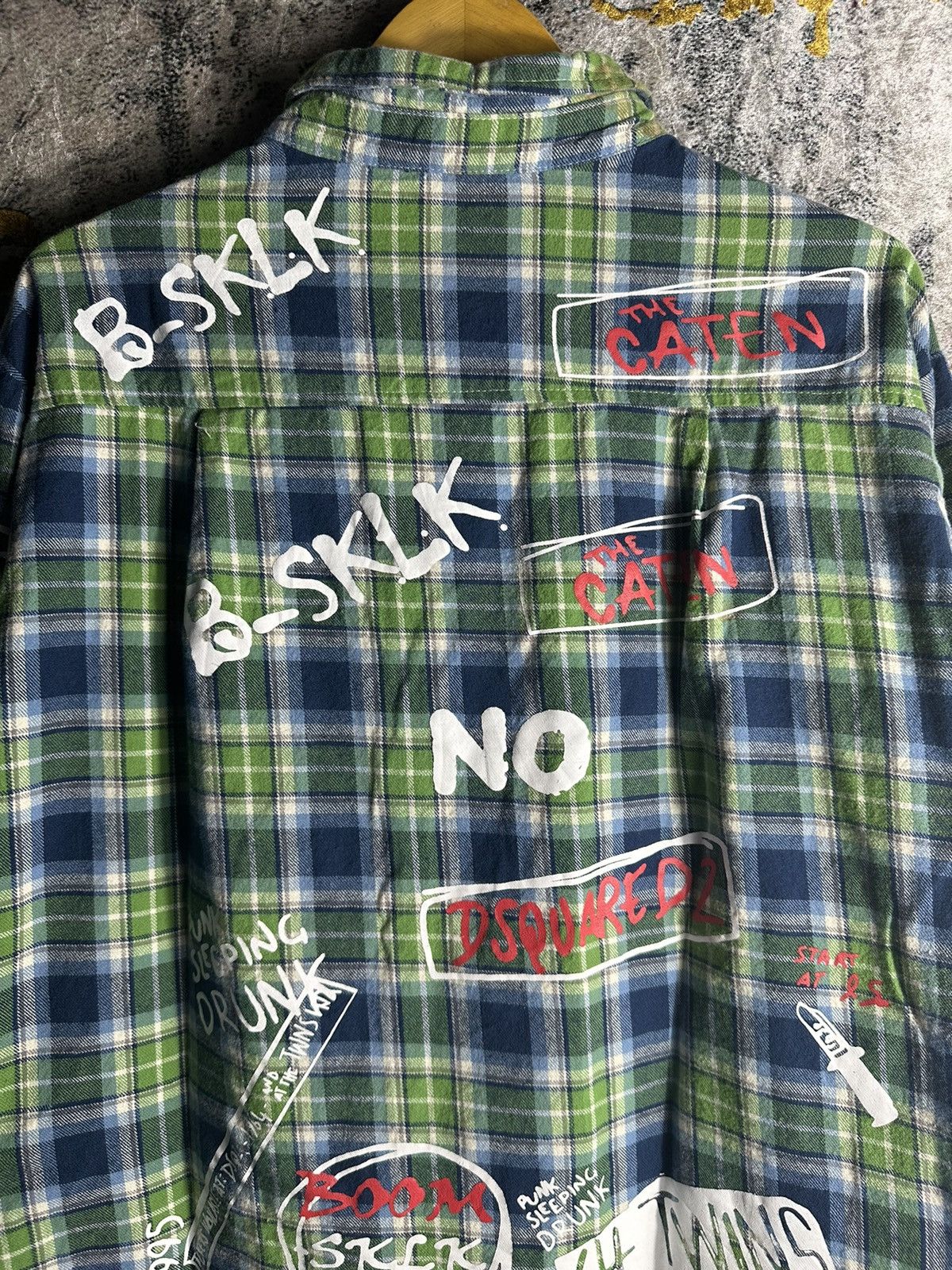 20471120 × Beauty Beast × Japanese Brand SICK BOOM JAPANESE POEM SHIRT PLAID IFSIXWASNINE LGB STYLE Size US L / EU 52-54 / 3 - 9 Thumbnail