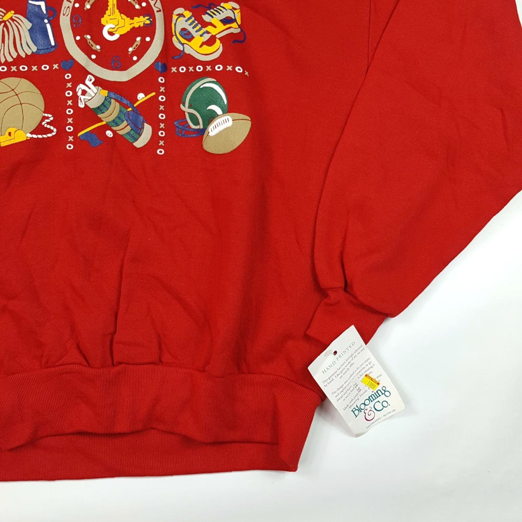 Vintage VINTAGE 80s Sports Mom Size M Crewneck Red Pullover Puff Print Retro Sweatshirt Nike Size US M / EU 48-50 / 2 - 3 Thumbnail