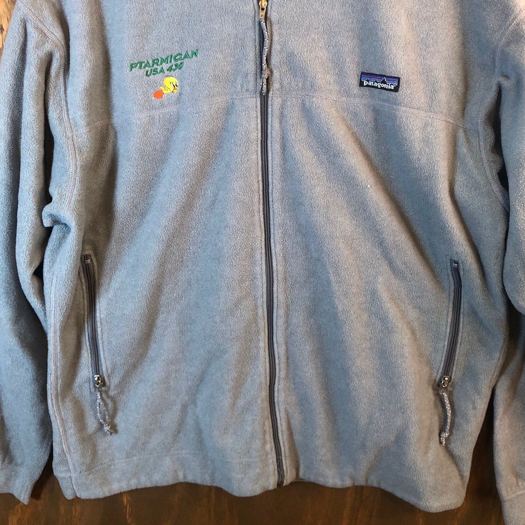 Patagonia VINTAGE Patagonia Jacket Gray Ptarmigan USA Fleece Pullover Full Zip 2XL Mens Size US XXL / EU 58 / 5 - 3 Thumbnail