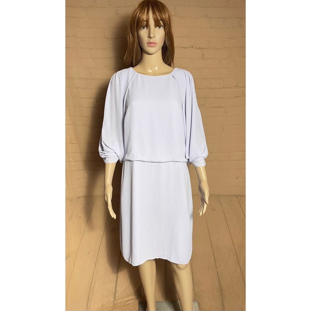 Halston Heritage NWT New $295 Halston Heritage Drape Back Cape Lavender Dres Size XL / US 12-14 / IT 48-50 - 3 Thumbnail