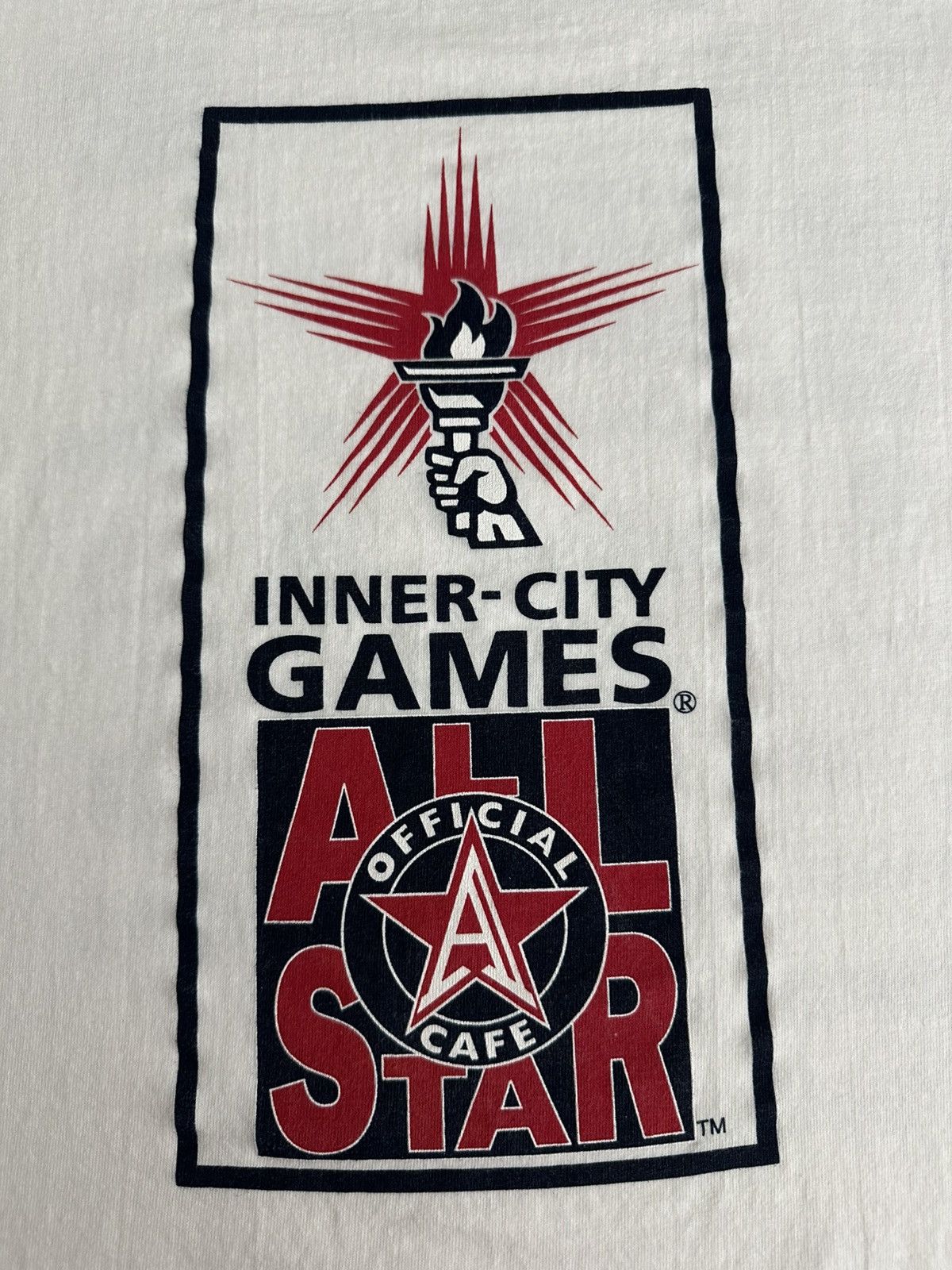 Vintage 90's Inner City Games All Star Cafe Arnold Schwarzenegger Size US XL / EU 56 / 4 - 10 Thumbnail