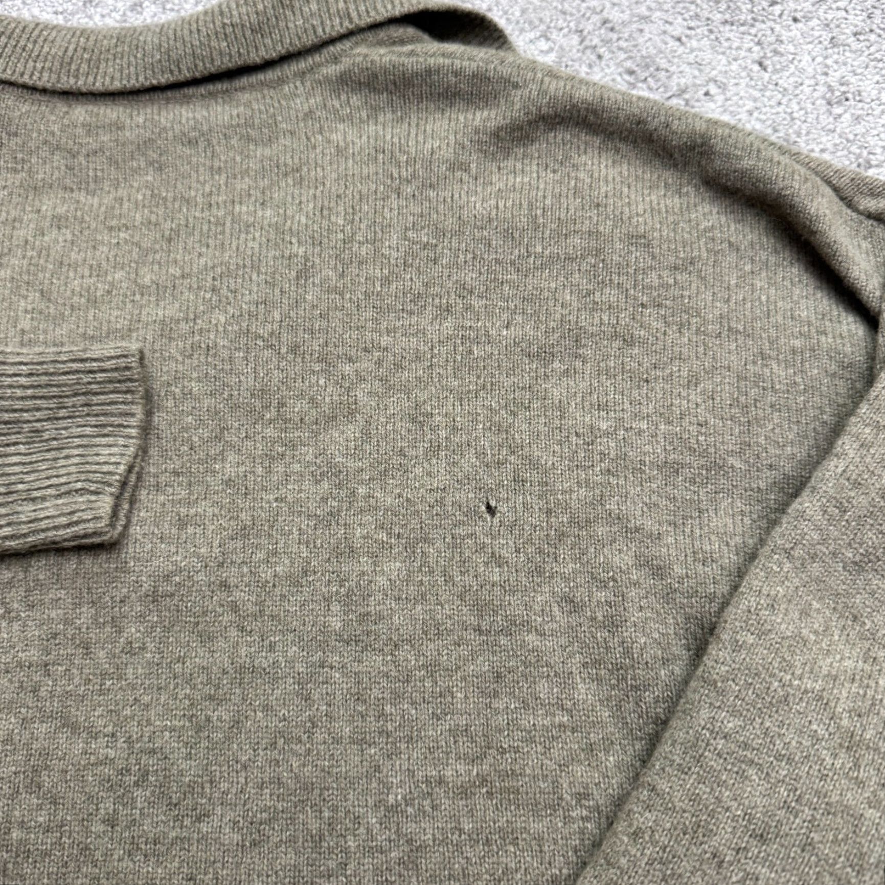 Madewell Madewell Merino Wool Pullover Sweater Womens 2XS Brown V-Neck Knit Casual Fall Winter Size XXS / US 00 / IT 34 - 4 Thumbnail
