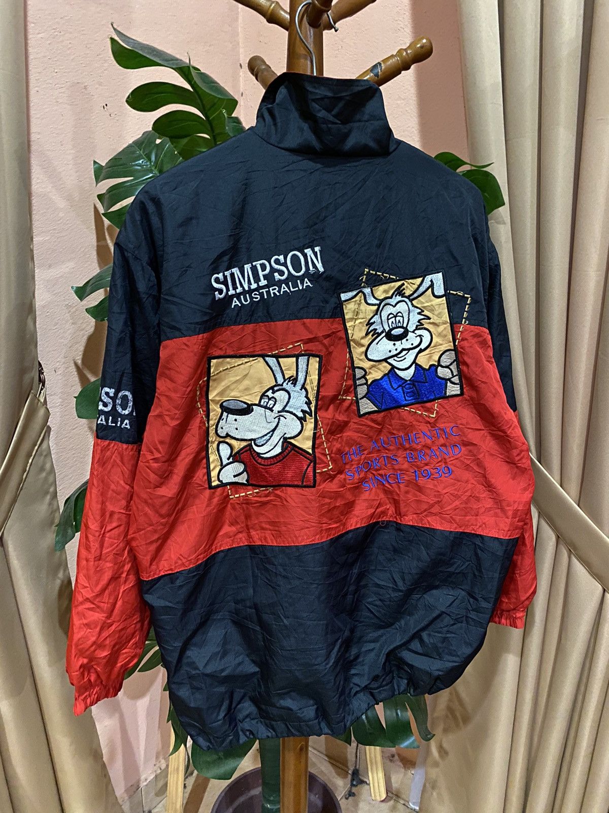 Vintage Simpson Australia Retro Sports Windbreaker – Cartoon Design Size US M / EU 48-50 / 2 - 10 Thumbnail
