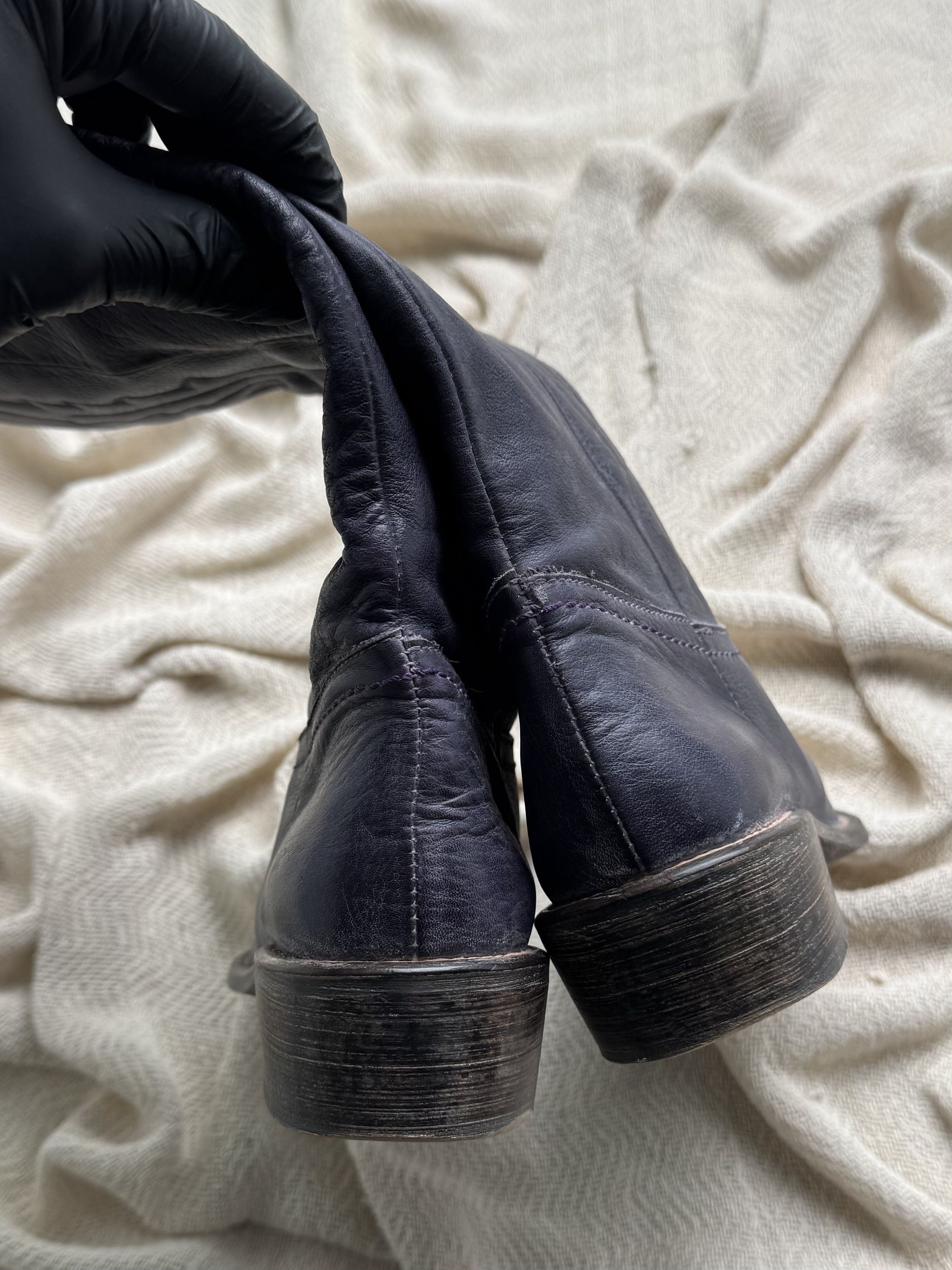Vintage Vintage Leather Cowboy Western Mid Calf Embroidered Boots Size US 6 / IT 36 - 6 Thumbnail