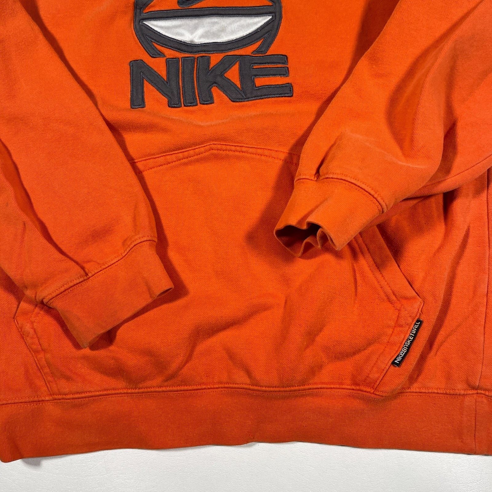 Nike × Vintage vintage Nike Air basketball hoodie Orange gray Youth Large L Size US L / EU 52-54 / 3 - 4 Thumbnail