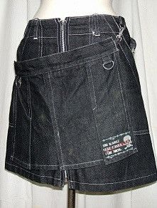 Japanese Brand Seditionaries skull mini skirt ☠️🧛🏻‍♀️ Size 27" / US 4 / IT 40 - 2 Thumbnail