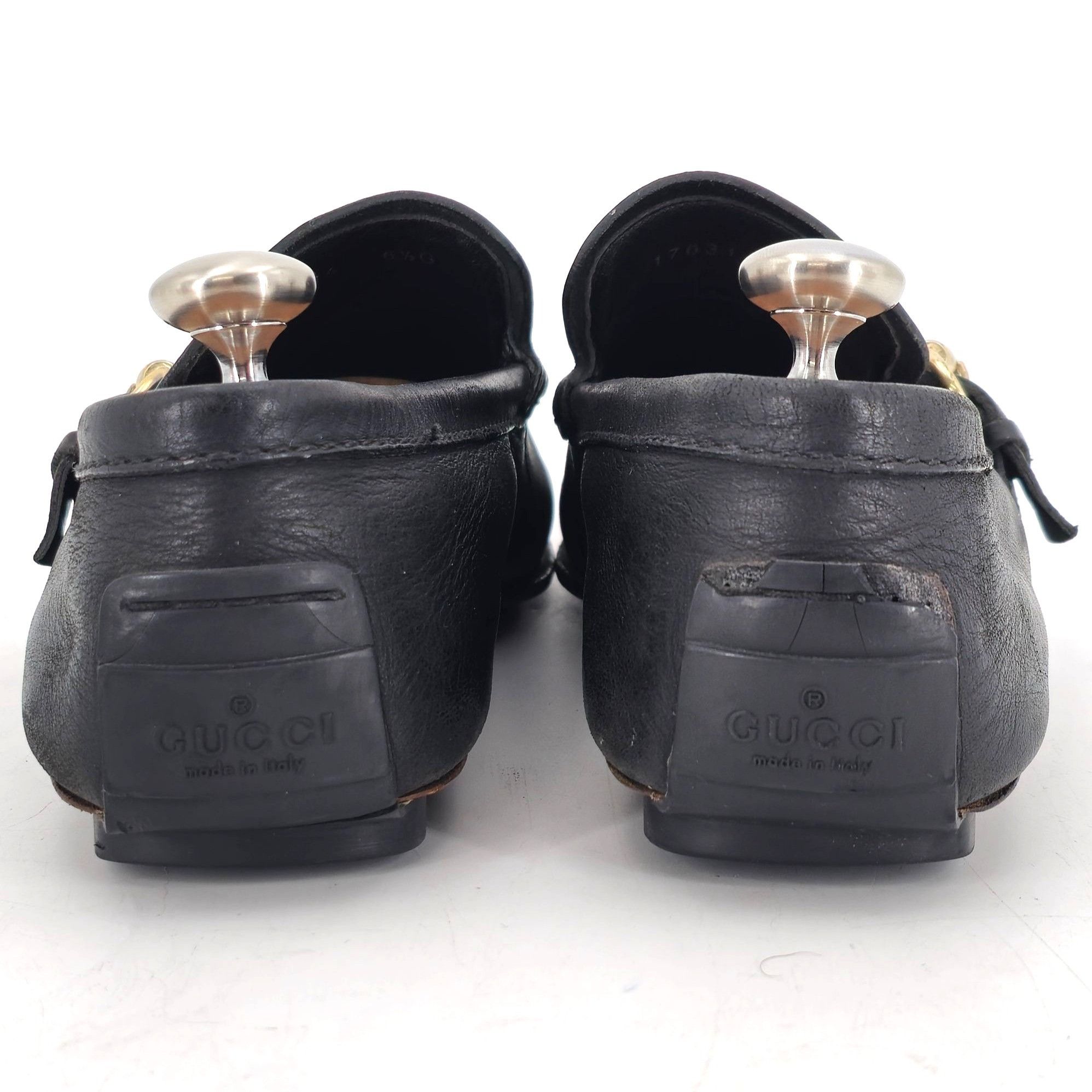 Gucci Gucci Italy Black Leather Luxury Driving Loafers Mens 7.5D Size US 7.5 / EU 40-41 - 7 Thumbnail