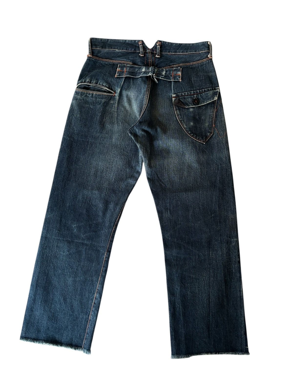 KATO Hiroshi KATO Denim Selvedge Buckle Back unfinish RARE Size US 32 / EU 48 - 2 Thumbnail