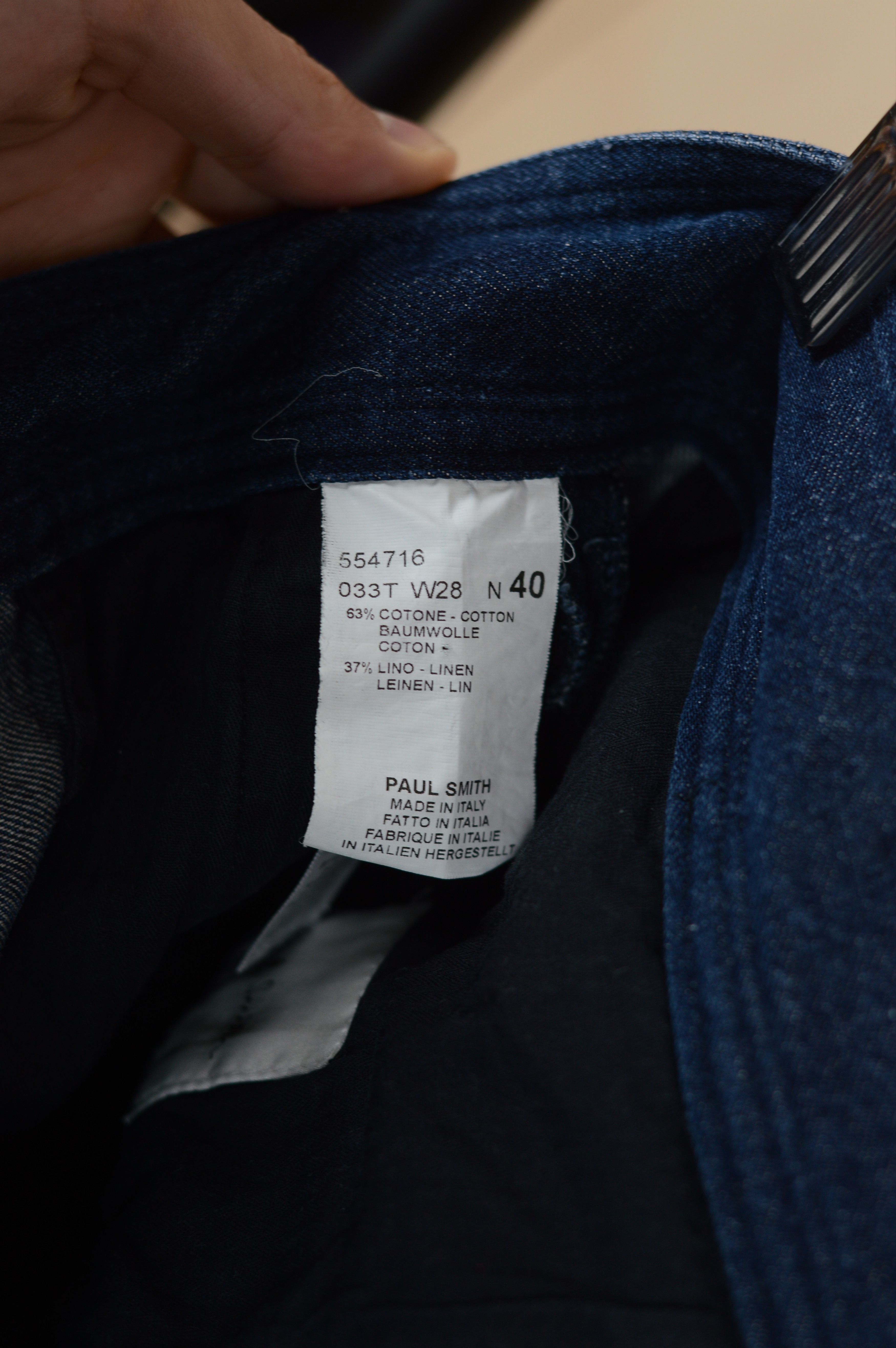 Paul Smith Paul Smith Wide Leg Jeans Pant Made in Italy Size 29" - 8 Thumbnail